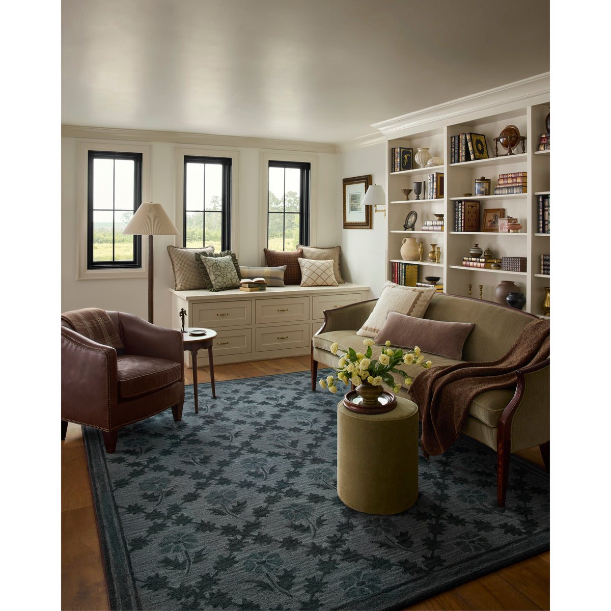 Chris Loves Julia x Loloi Norah Rug in Denim-Midnight-2