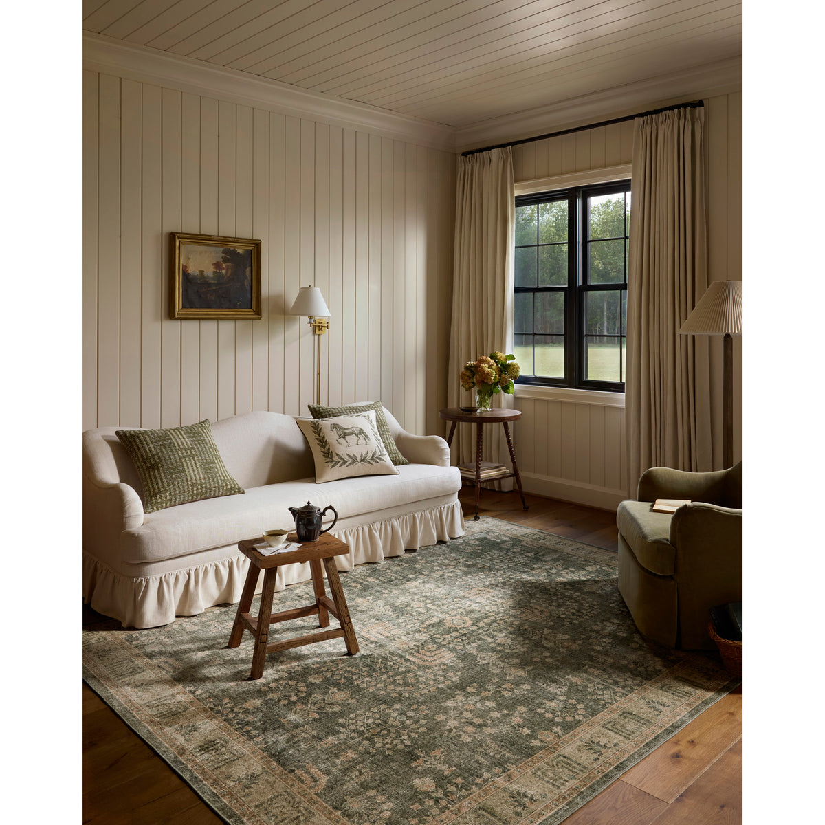 Chris Loves Julia x Loloi Ramona Rug in Forest-Clay-2