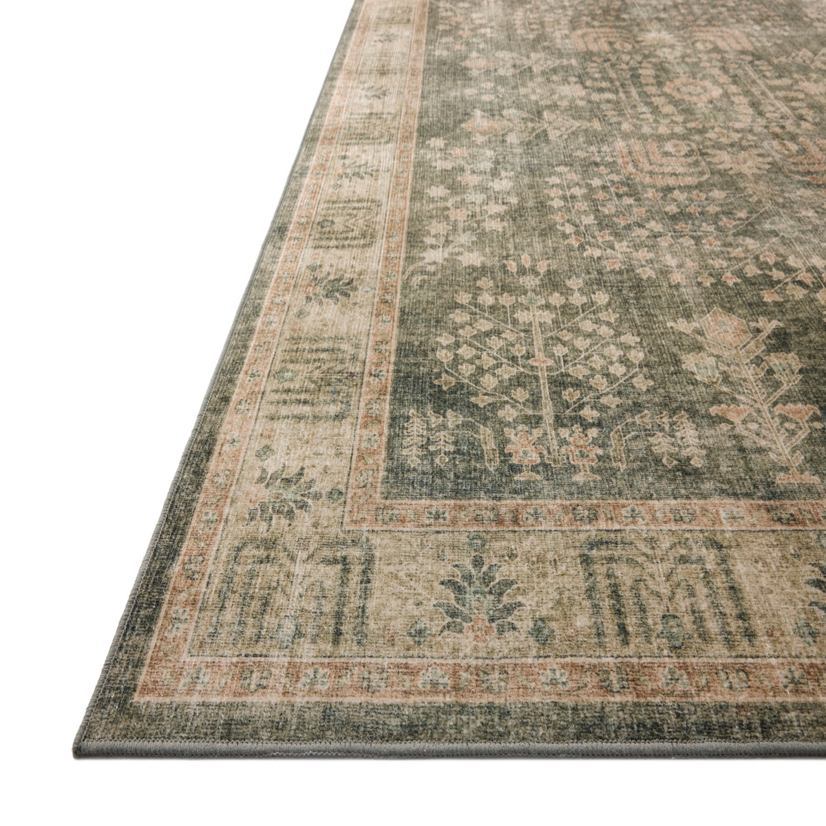 Chris Loves Julia x Loloi Ramona Rug in Forest-Clay-4