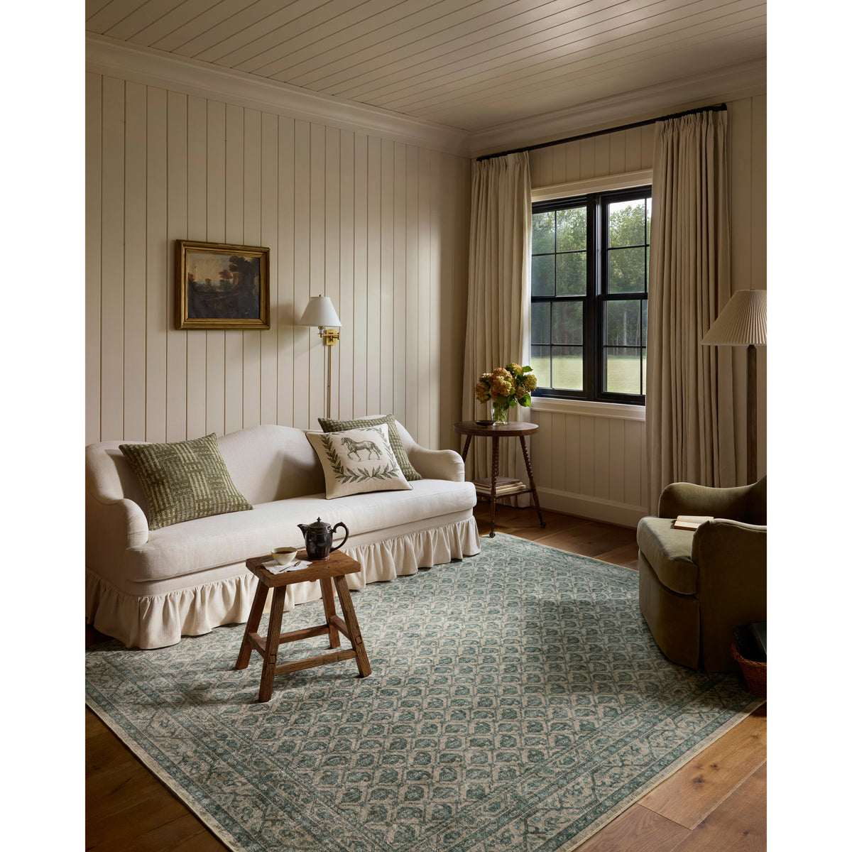 Chris Loves Julia x Loloi Ramona Rug in Ivory-Multi-2