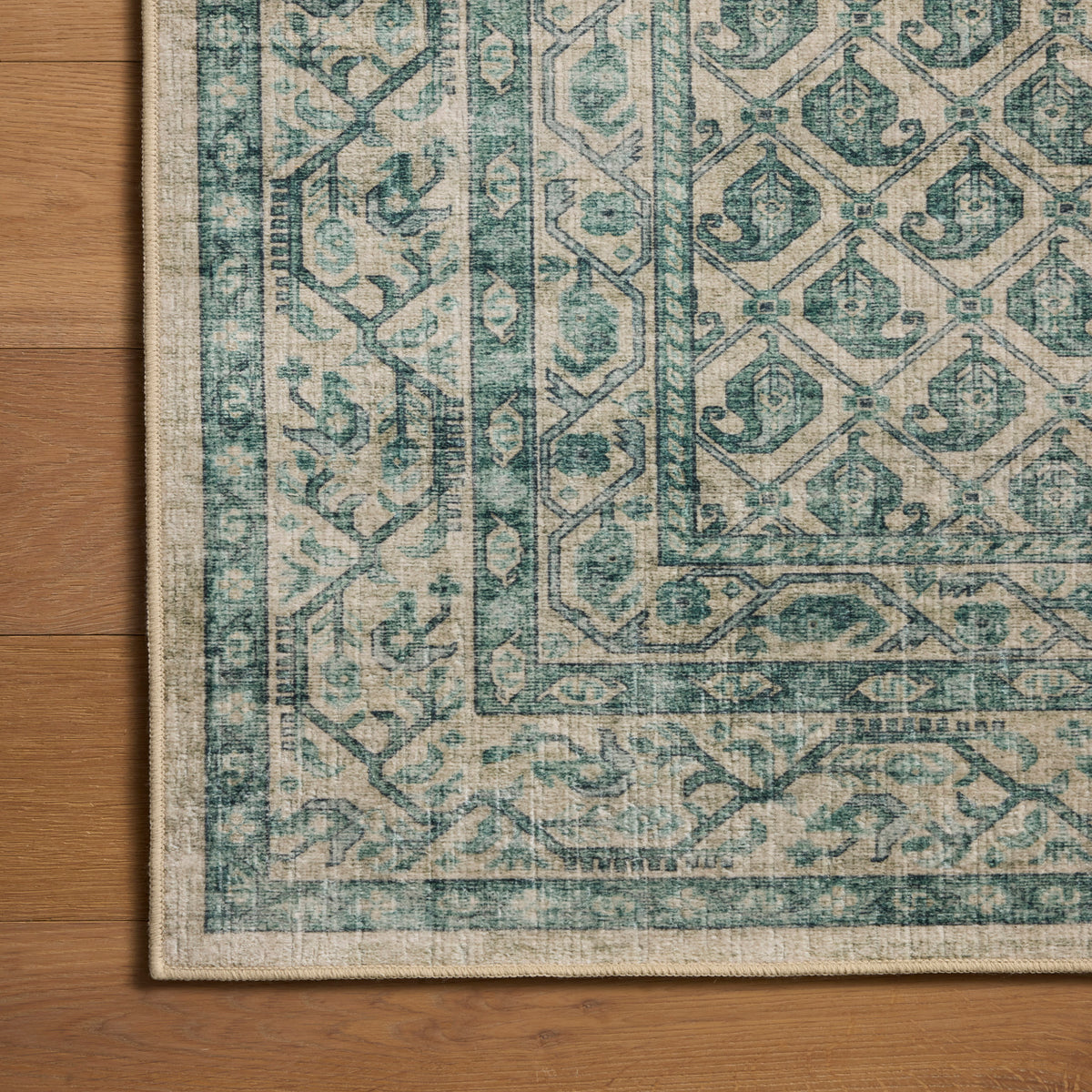 Chris Loves Julia x Loloi Ramona Rug in Bone-Teal-5