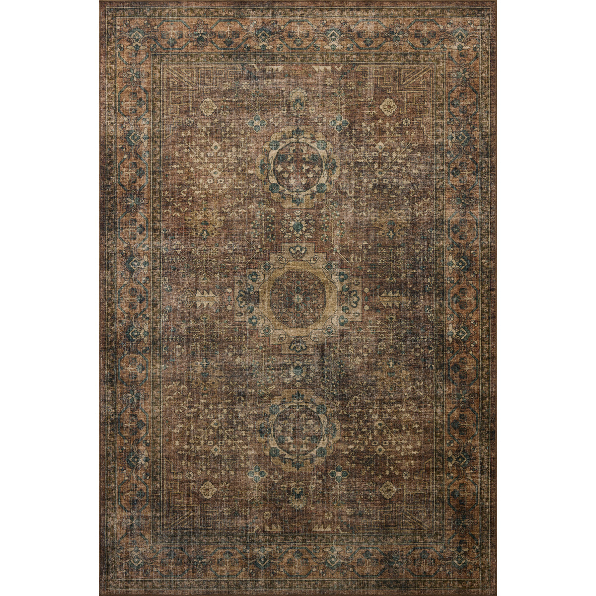 Chris Loves Julia x Loloi Ramona Rug in Spice-Multi-1