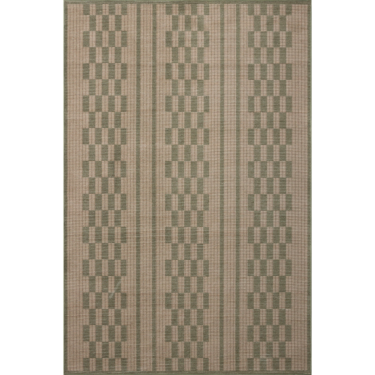 Amber Lewis x Loloi Archibald Rug in Natural/Green-1