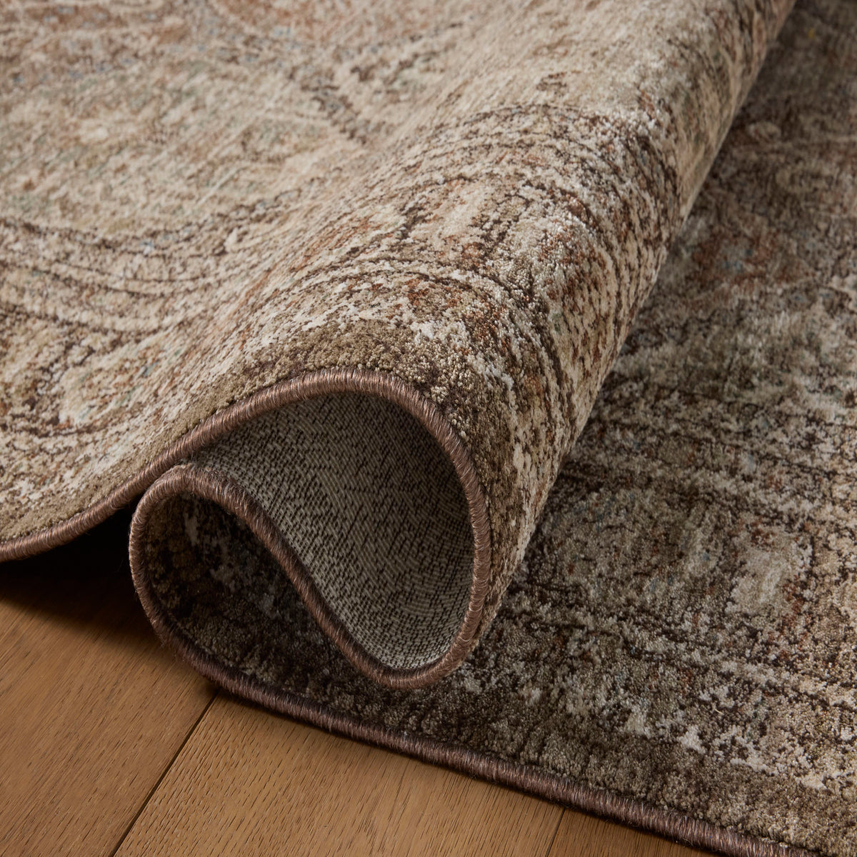 Amber Lewis x Loloi Ethel Rug in Mocha/Multi-3