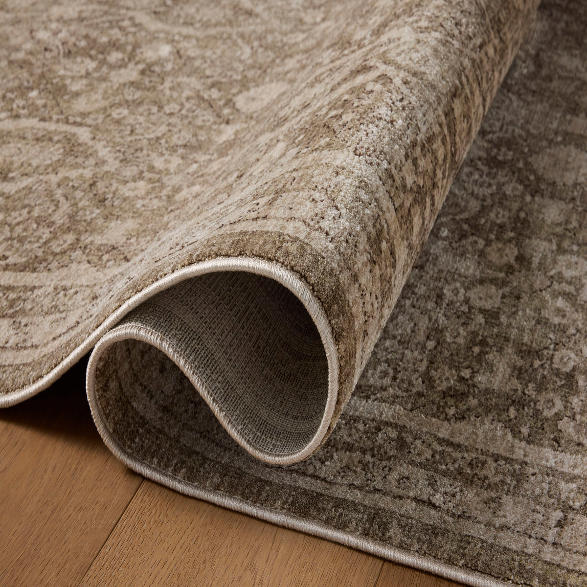 Amber Lewis x Loloi Ethel Rug in Olive/Natural-3
