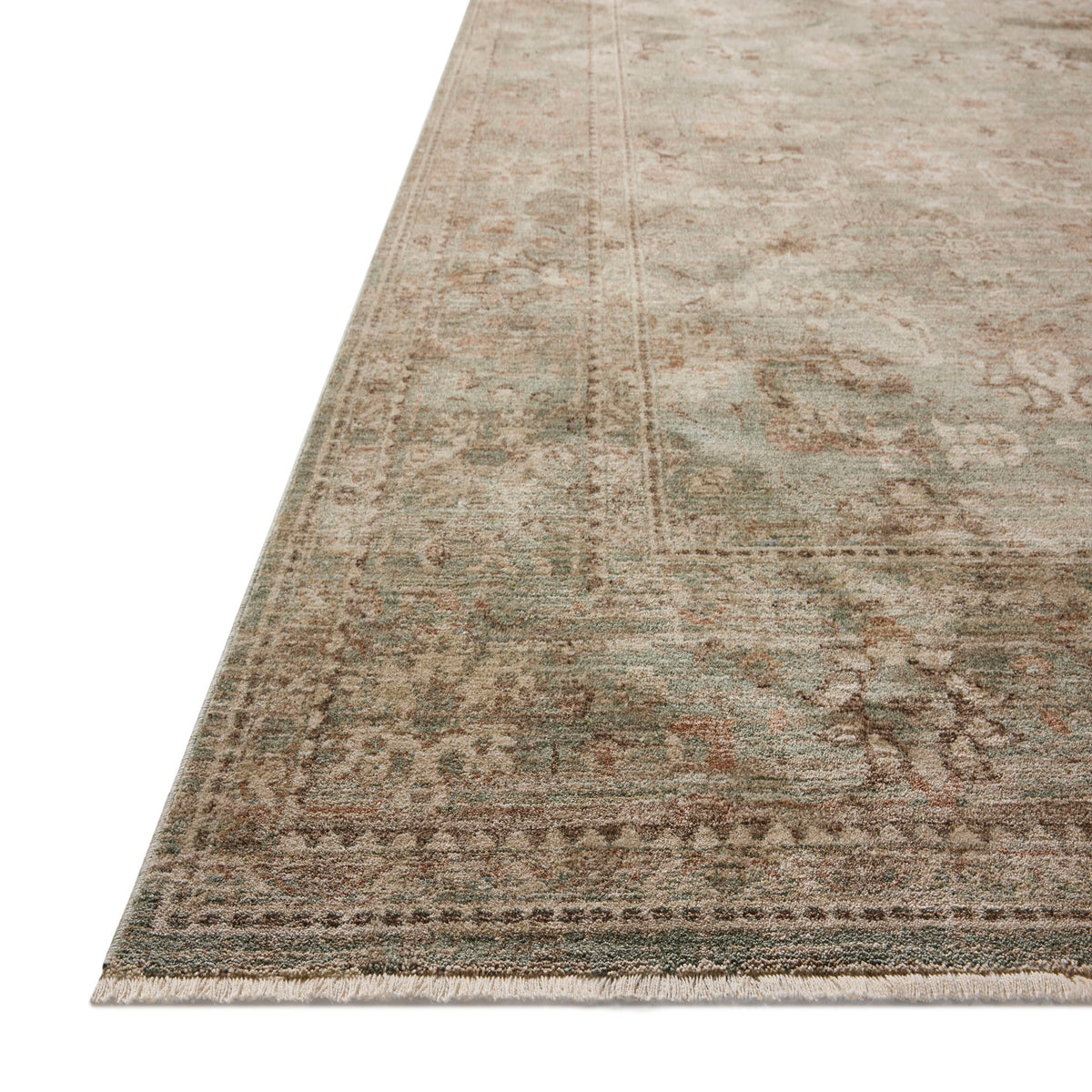 Amber Lewis x Loloi Ethel Rug in Lagoon/Clay-2