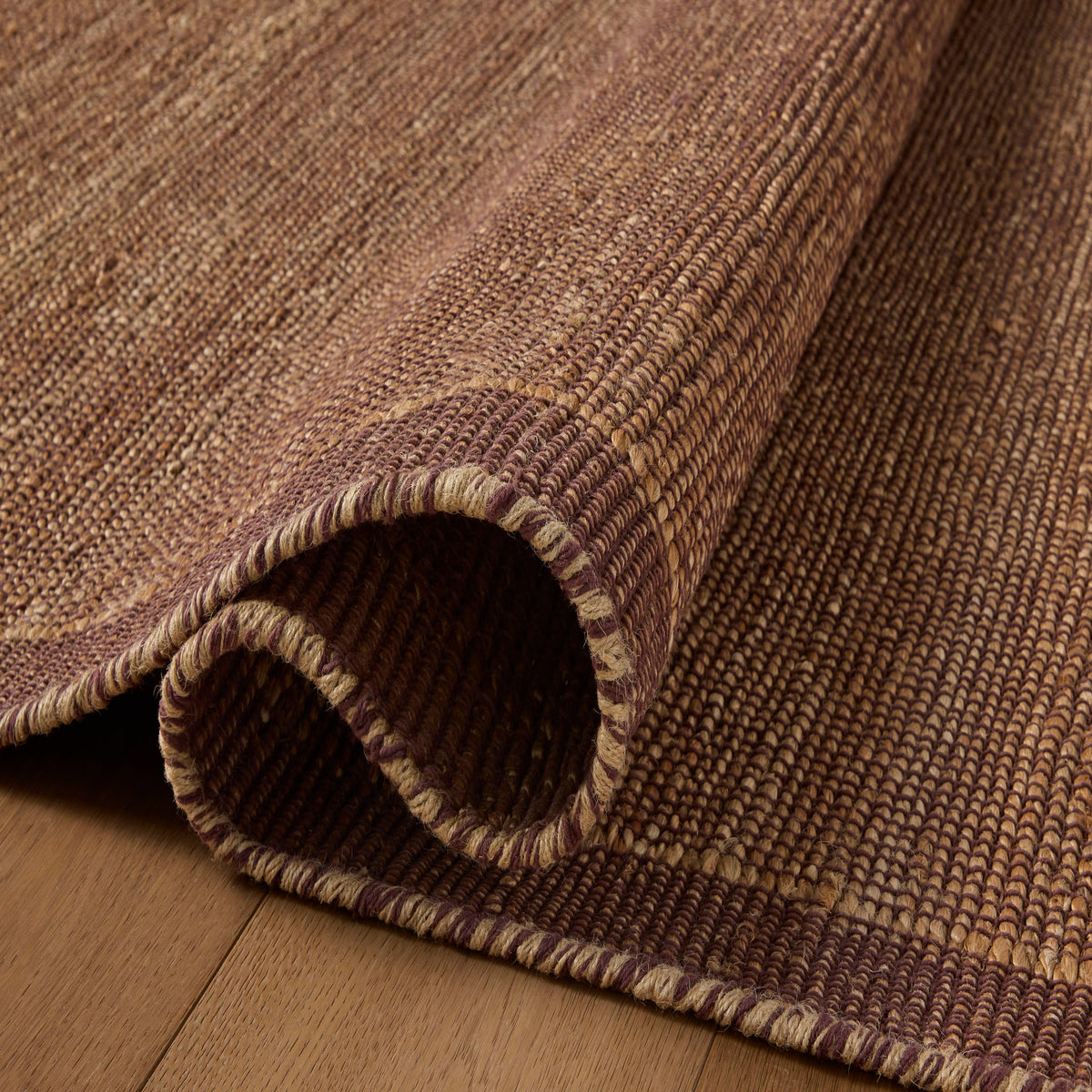 Amber Lewis x Loloi Gertrude Rug in Natural/Plum-4