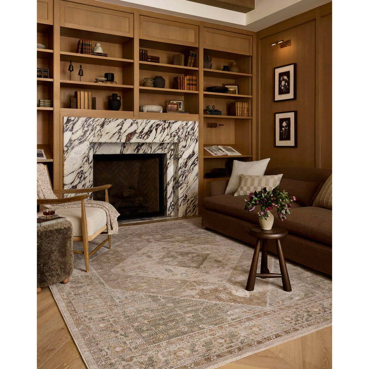 Amber Lewis x Loloi Nella Rug in Lagoon/Sand-2