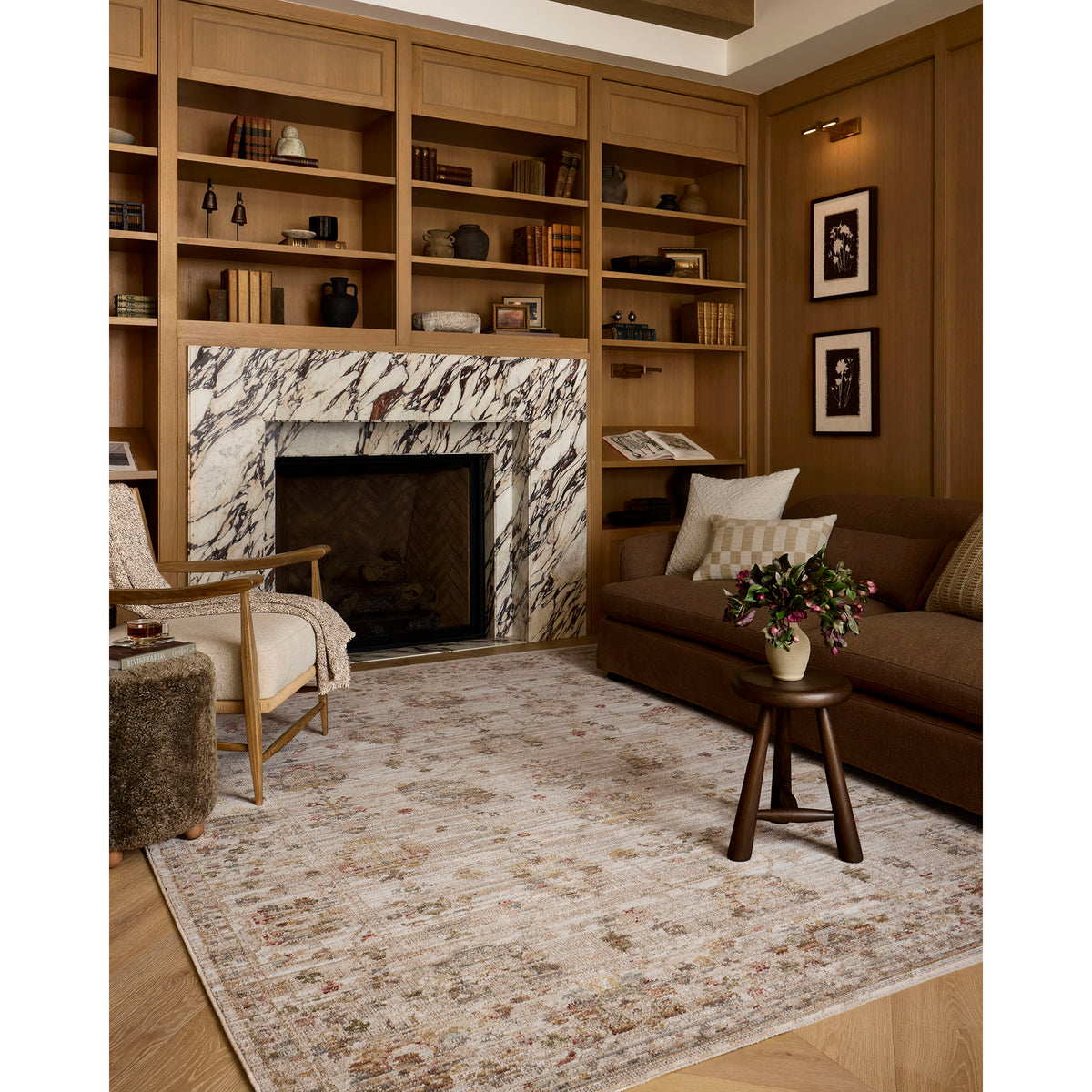 Amber Lewis x Loloi Nella Rug in Ivory/Multi-2