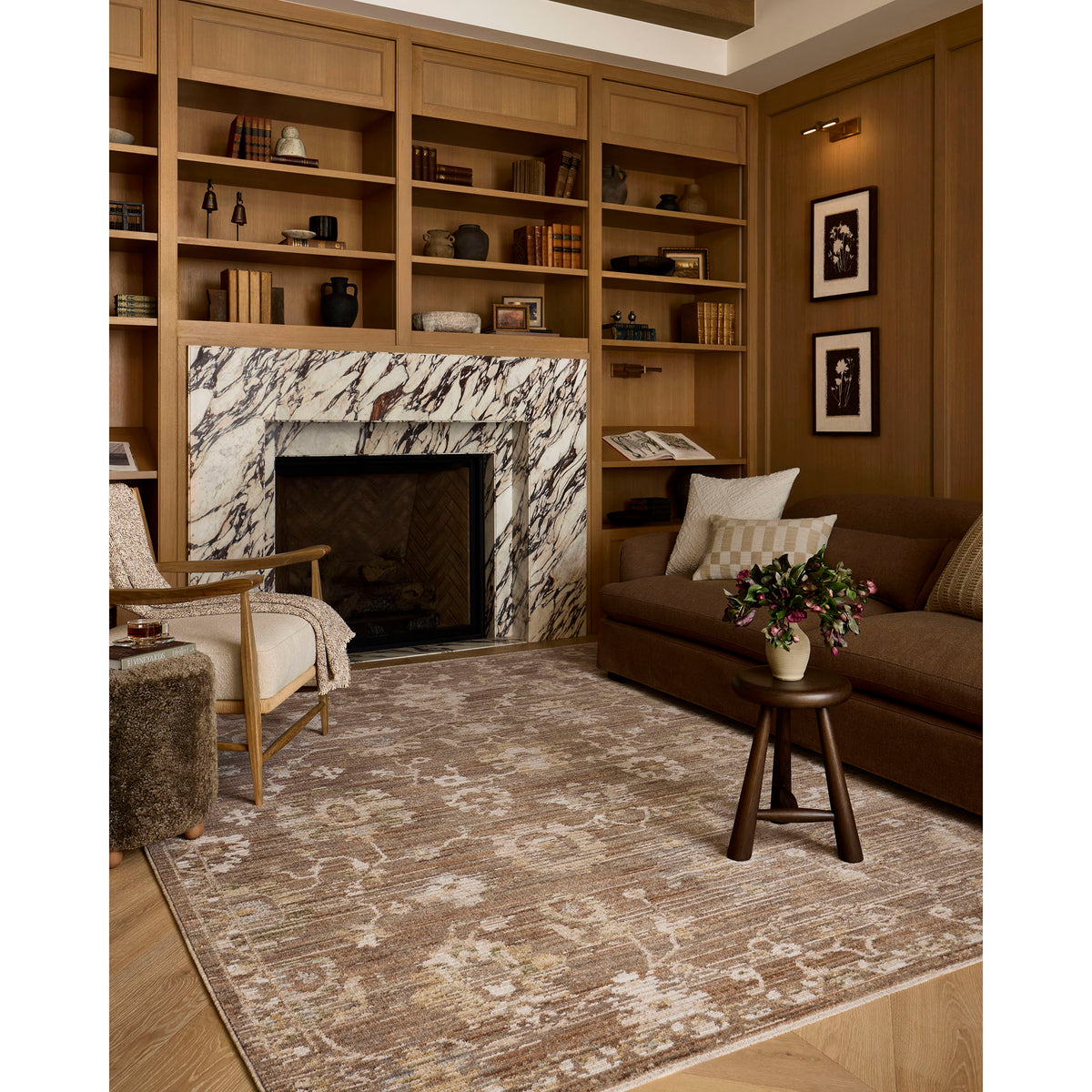 Amber Lewis x Loloi Nella Rug in Earth/Natural-2