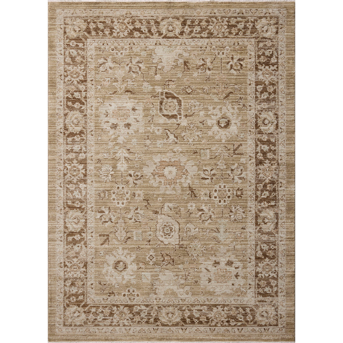 Amber Lewis x Loloi Rutherford Rug in Bark/Khaki-1