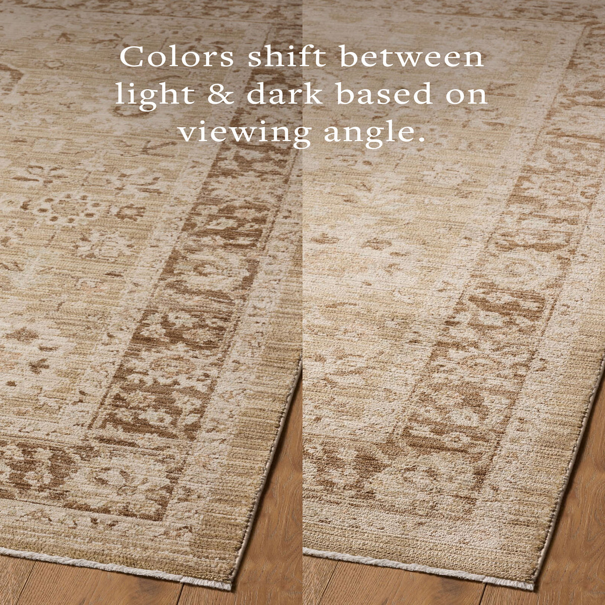 Amber Lewis x Loloi Rutherford Rug in Bark/Khaki-6