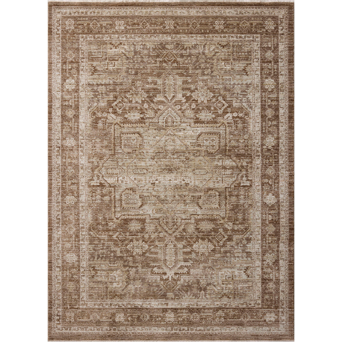 Amber Lewis x Loloi Rutherford Rug in Fawn/Natural-1