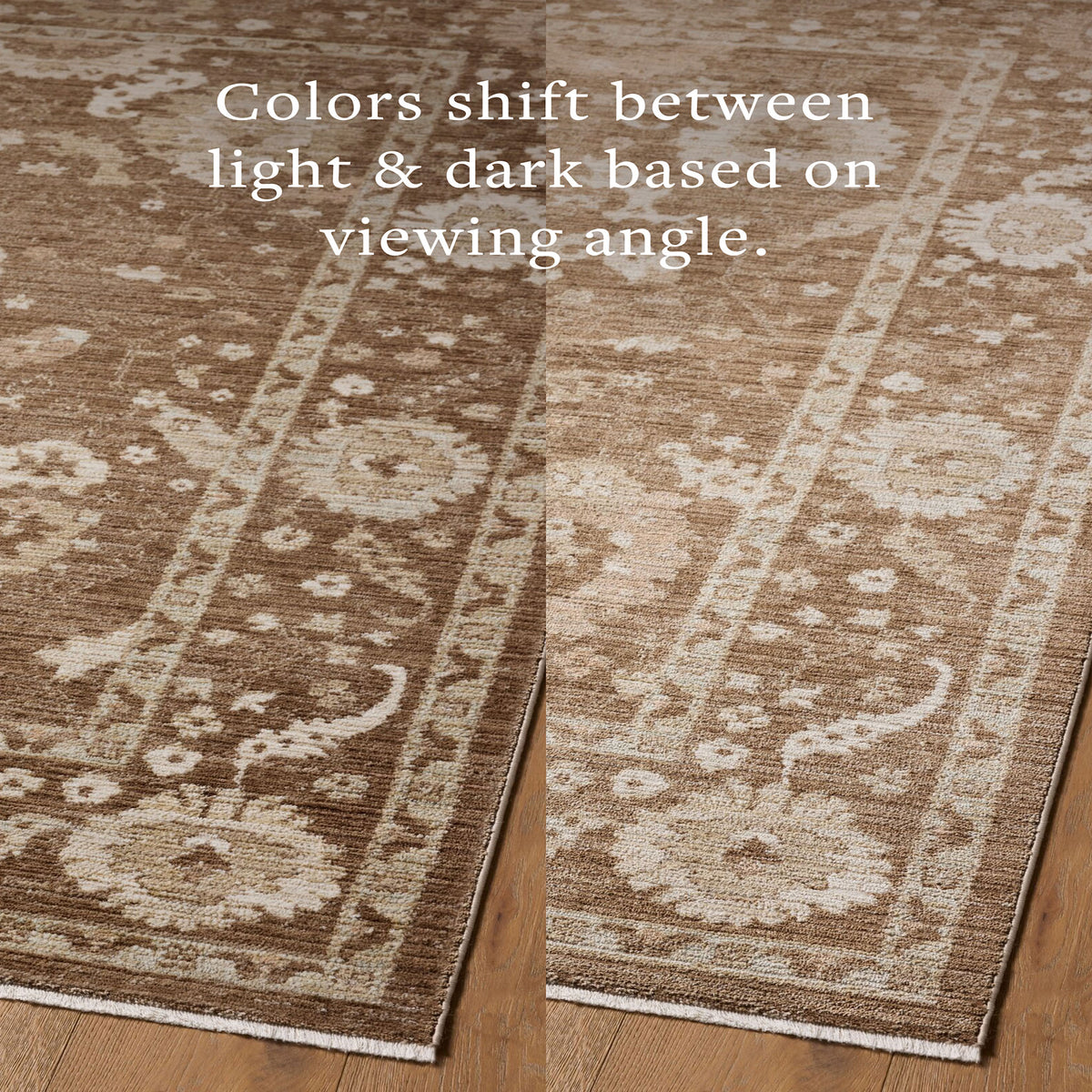 Amber Lewis x Loloi Rutherford Rug in Bark/Natural-6