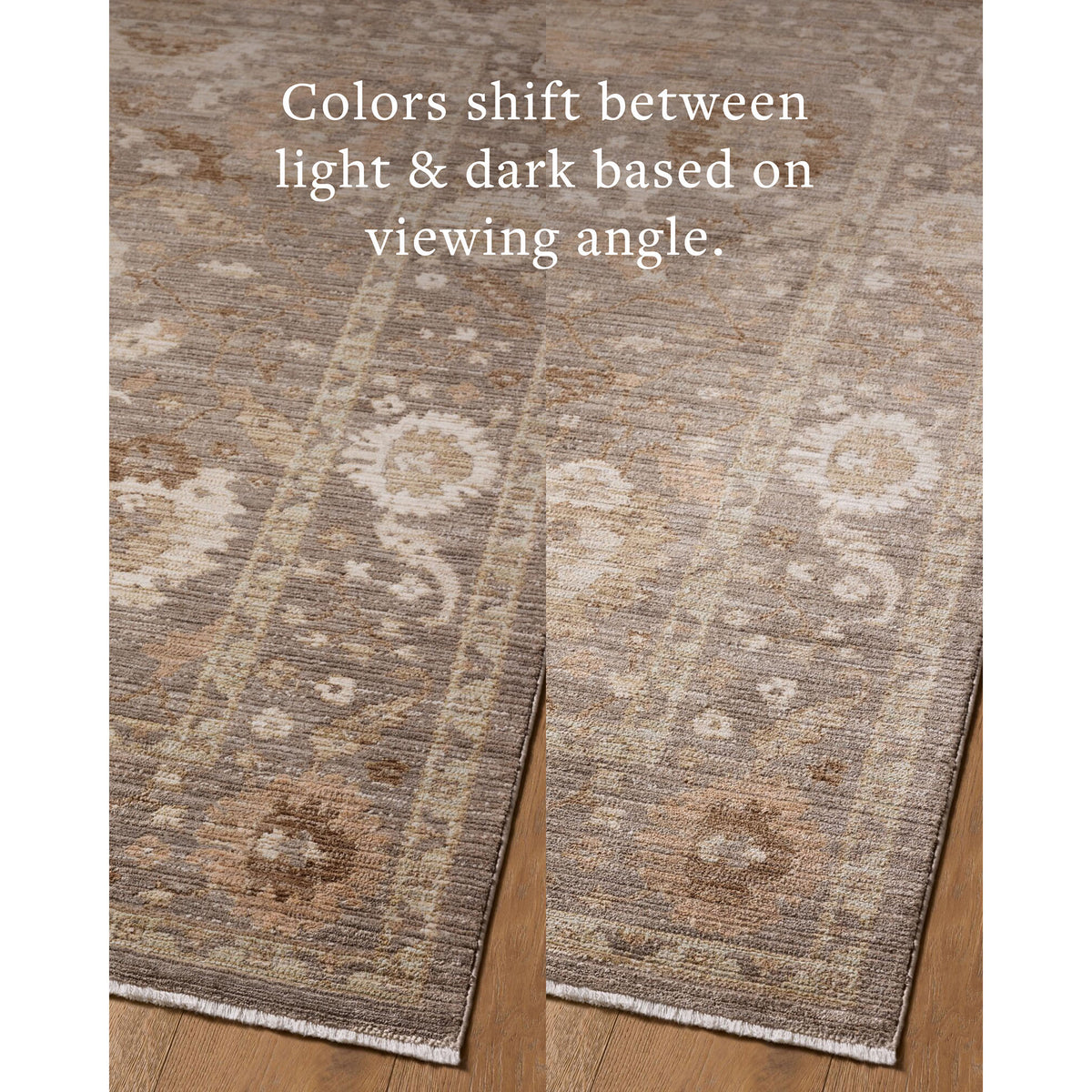 Amber Lewis x Loloi Rutherford Rug in Stone/Pebble-6
