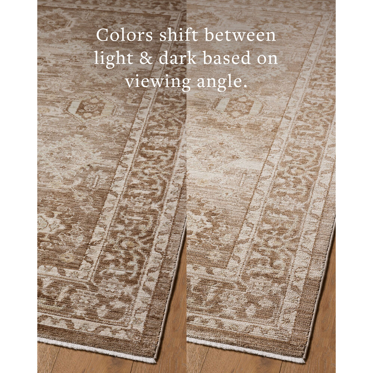 Amber Lewis x Loloi Rutherford Rug in Brown/Beige-6