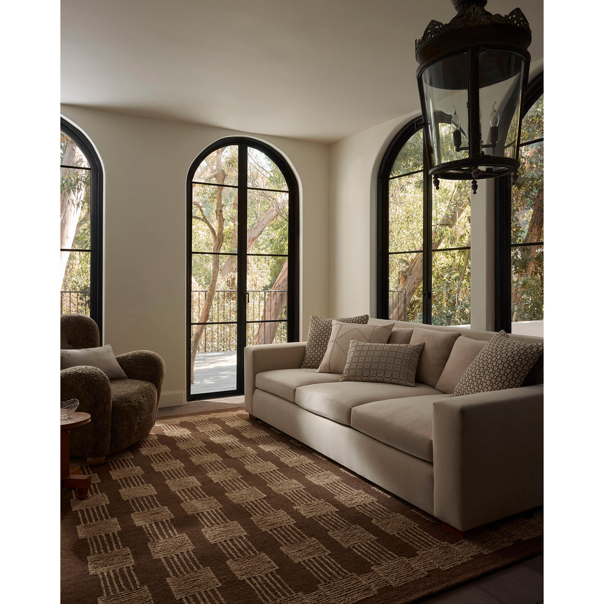 Jeremiah Brent x Loloi Fori Rug in Espresso/Brown-3