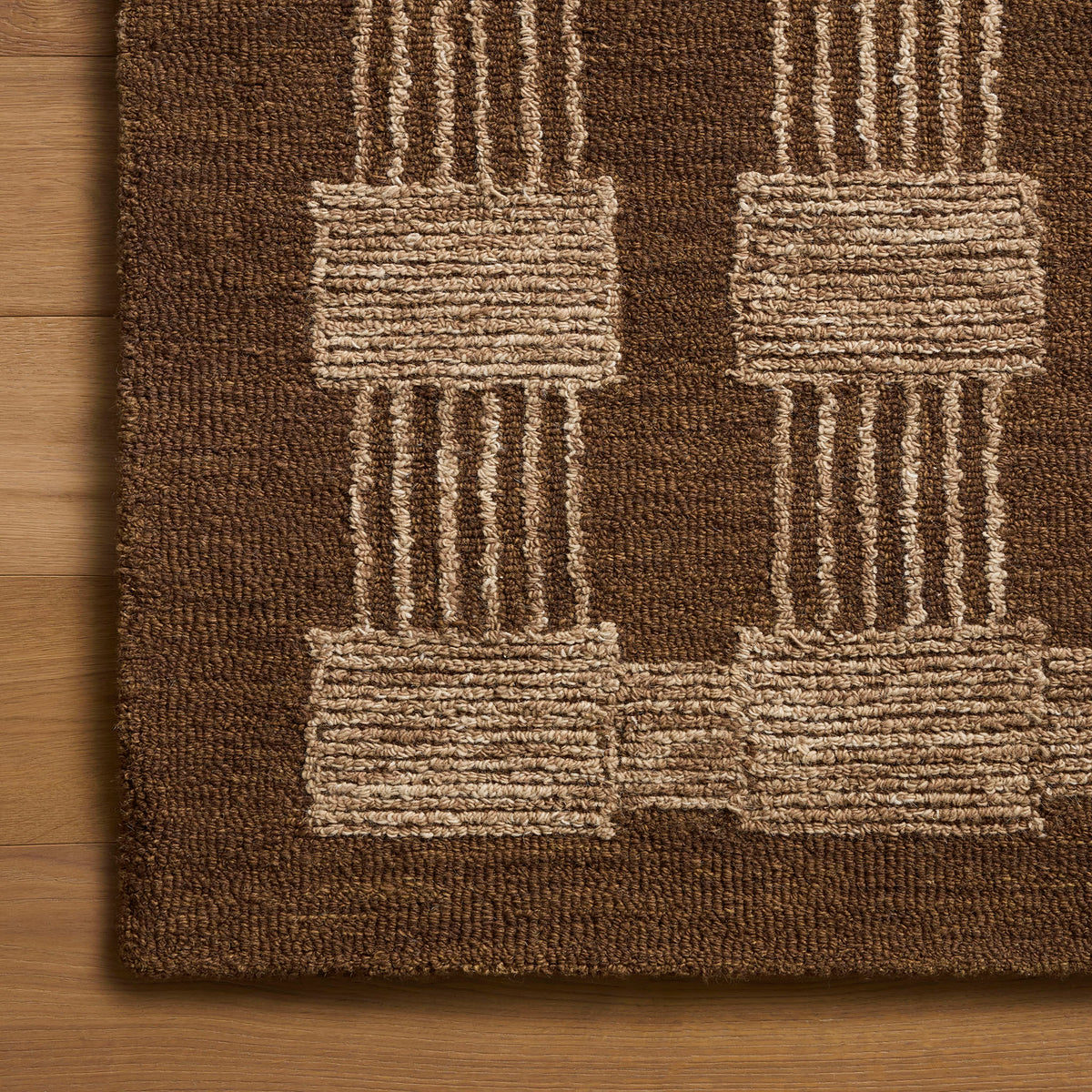Jeremiah Brent x Loloi Fori Rug in Espresso/Brown-6