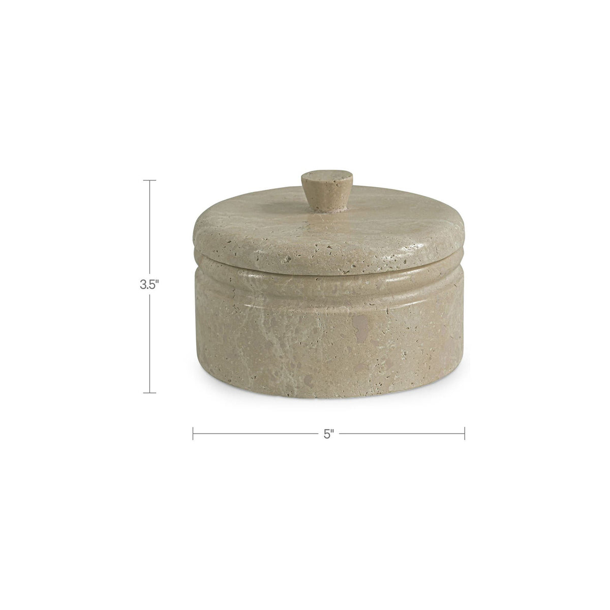 Celine Round Travertine Box-10