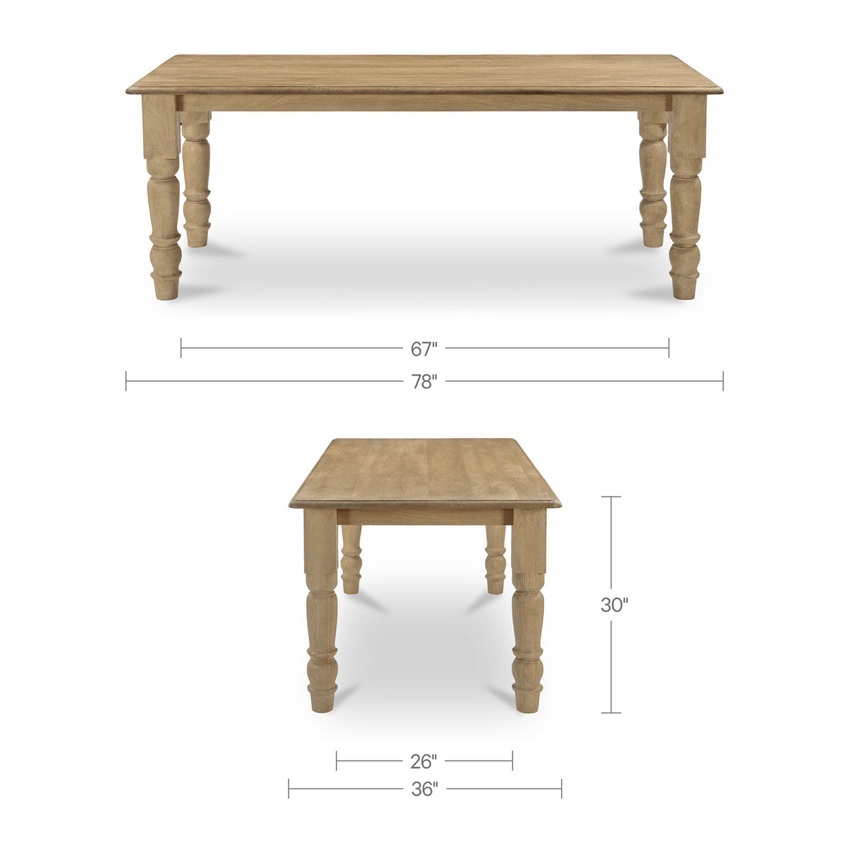 Fletcher Rectangle Dining Table-9