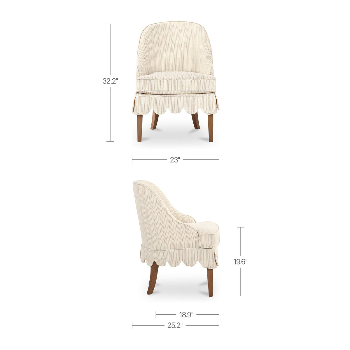 Lydia Slipcover Dining Chair-18