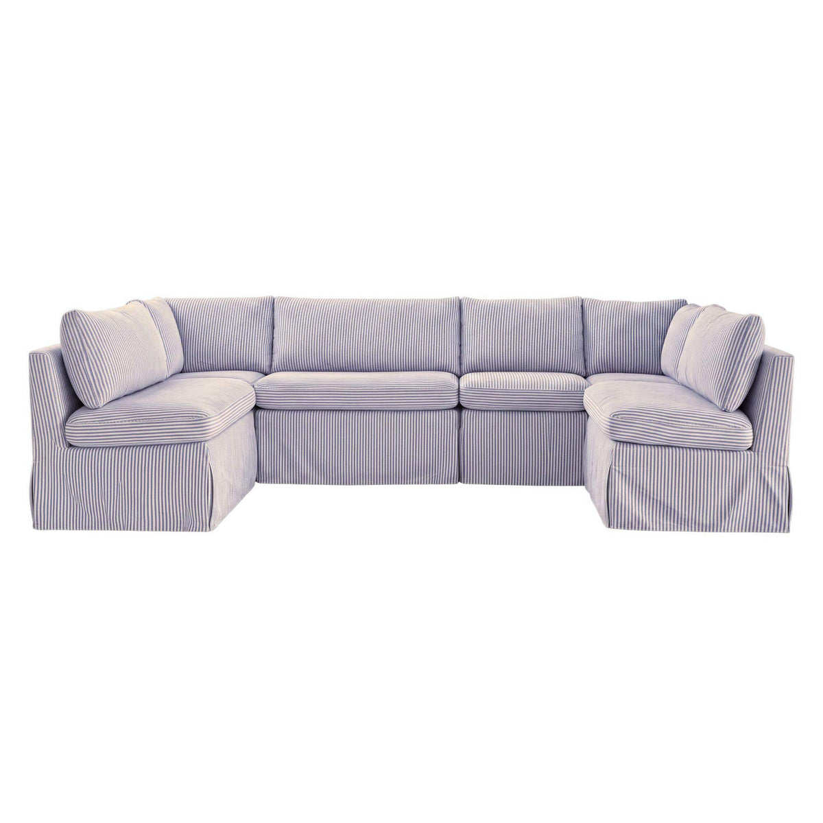 Fiona Slipcover Dining Banquette U-Shape 121 Inch-1