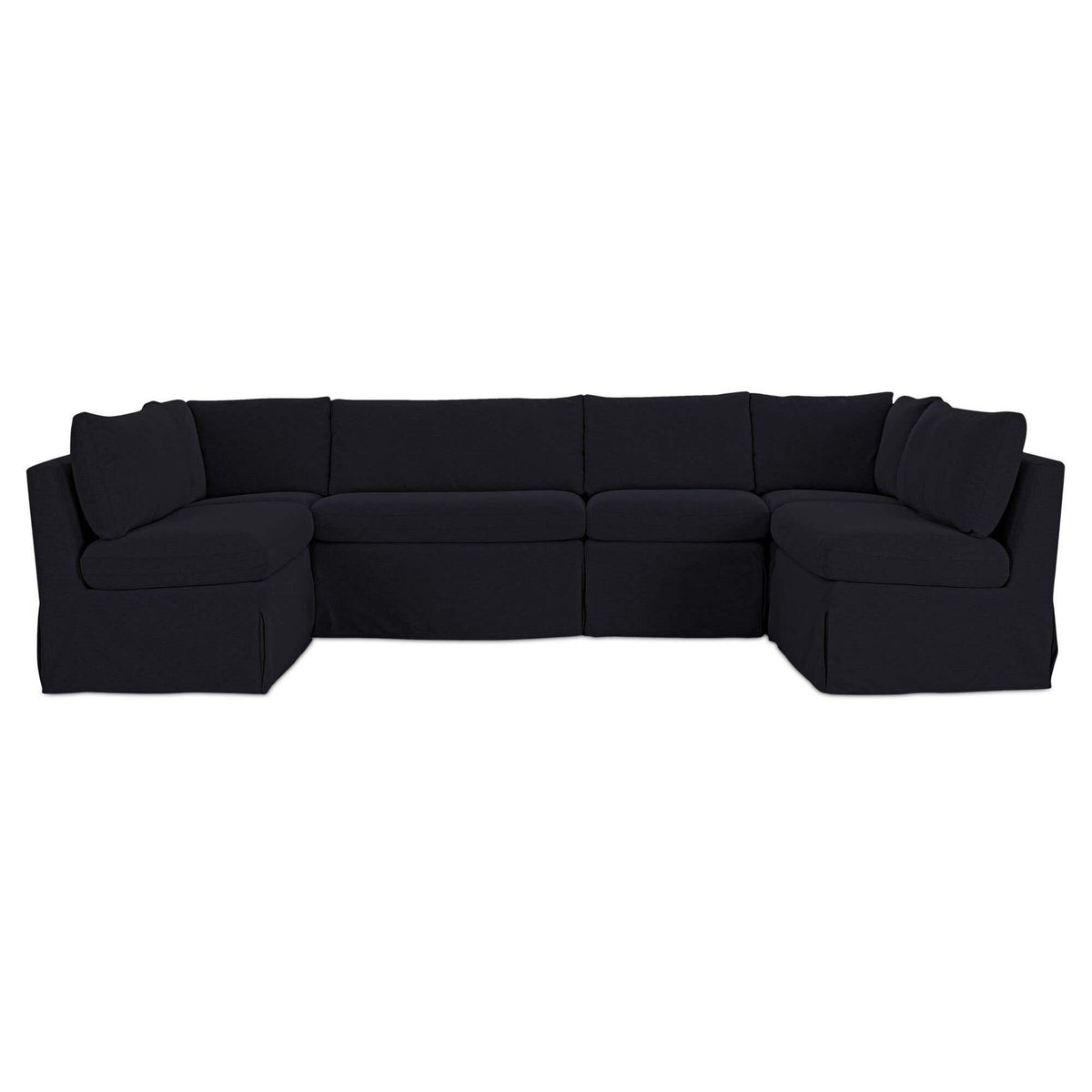 Fiona Slipcover Dining Banquette U-Shape 121 Inch-17