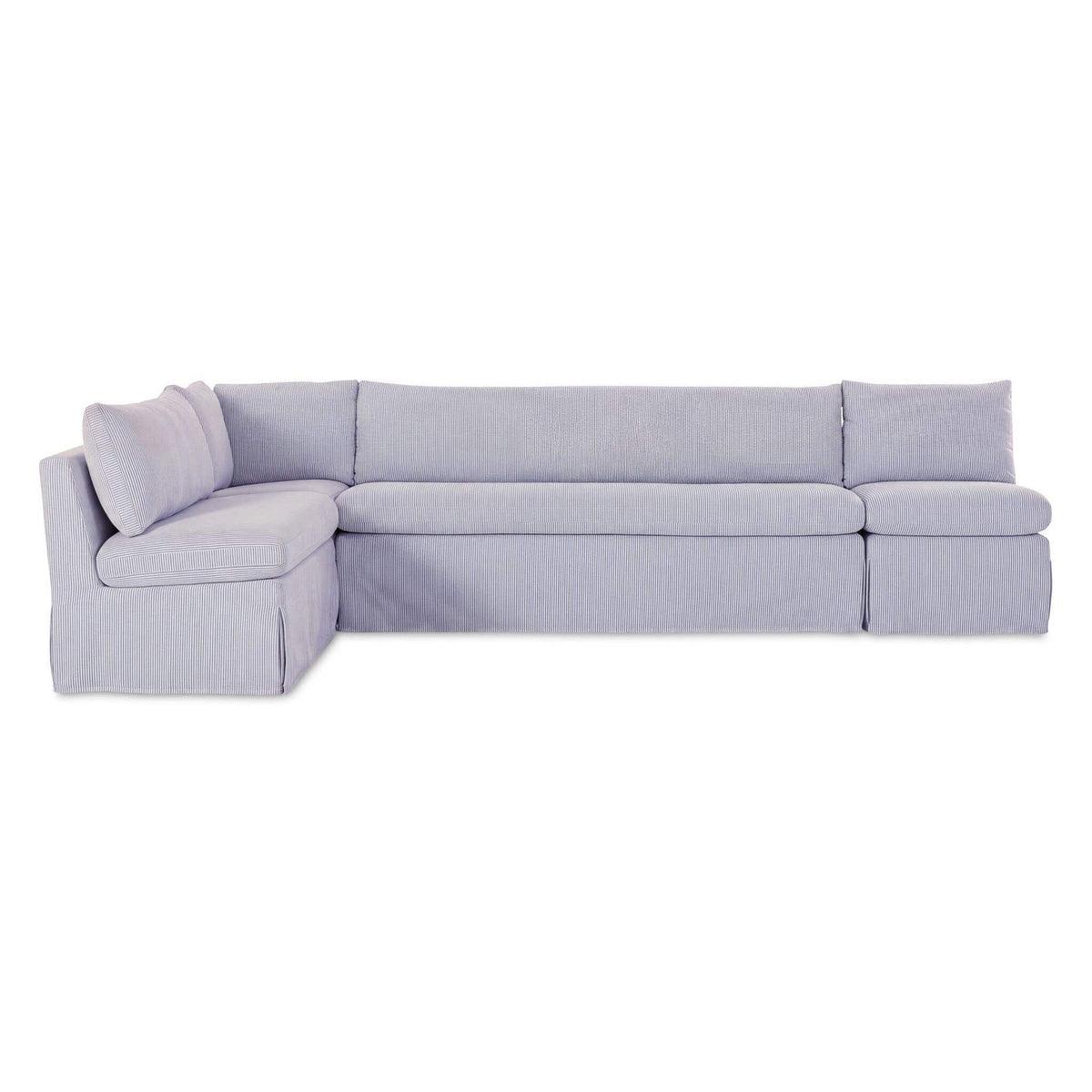 Fiona Slipcover Dining Banquette L-Shape 125.5 Inch-1