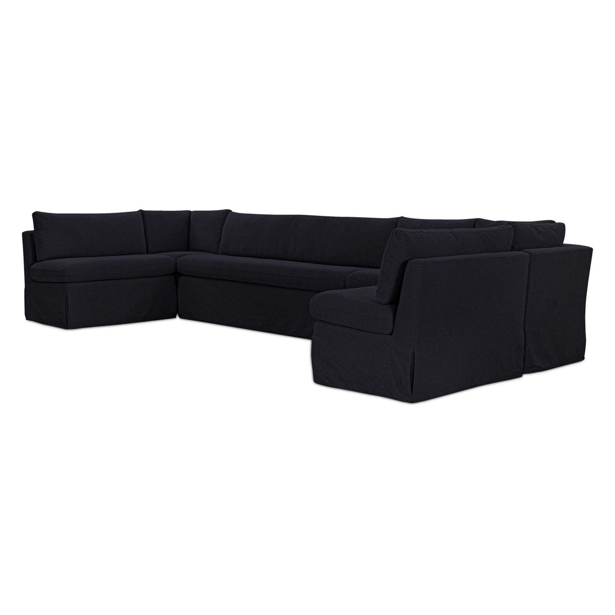 Fiona Slipcover Dining Banquette U-Shape 168 Inch-19
