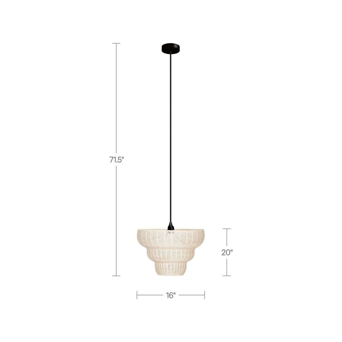 Eira Pendant Lamp in Natural-5