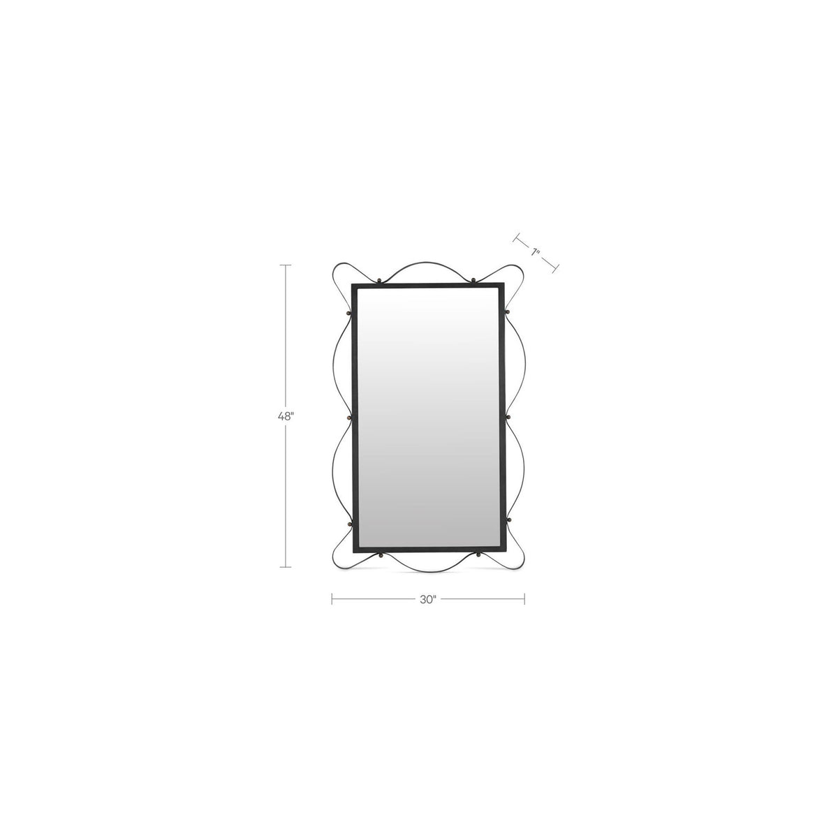 Vera Mirror in Black-5