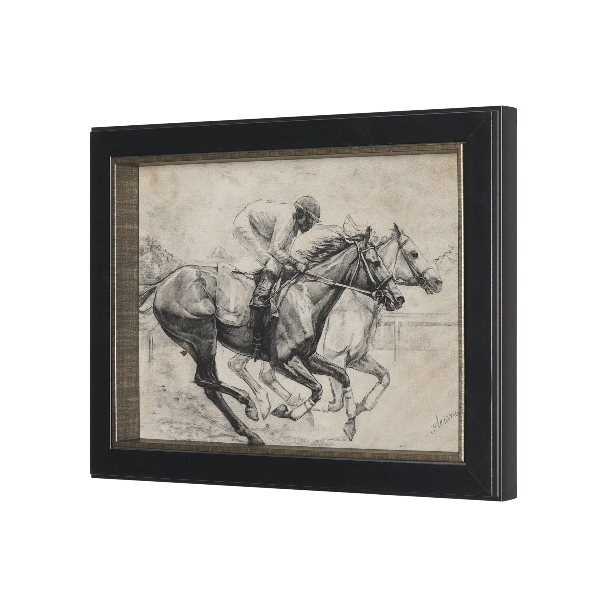 Equestrian Collection Textured Framed-3