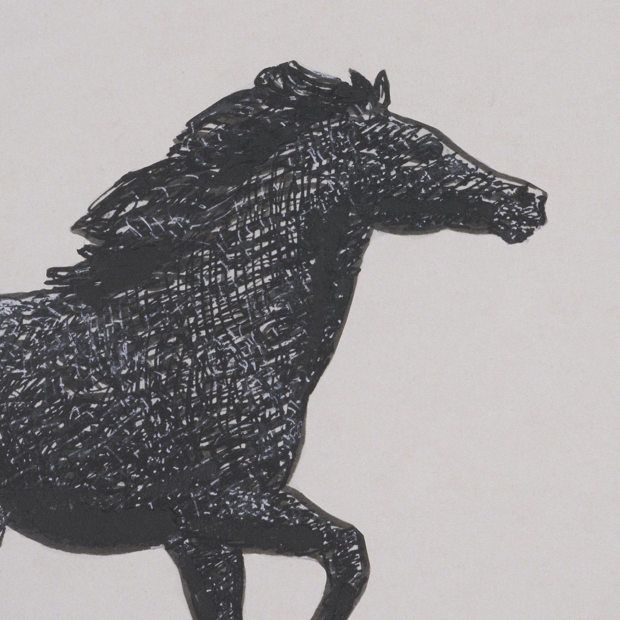 Zwarte Paarden Framed Artwork-9