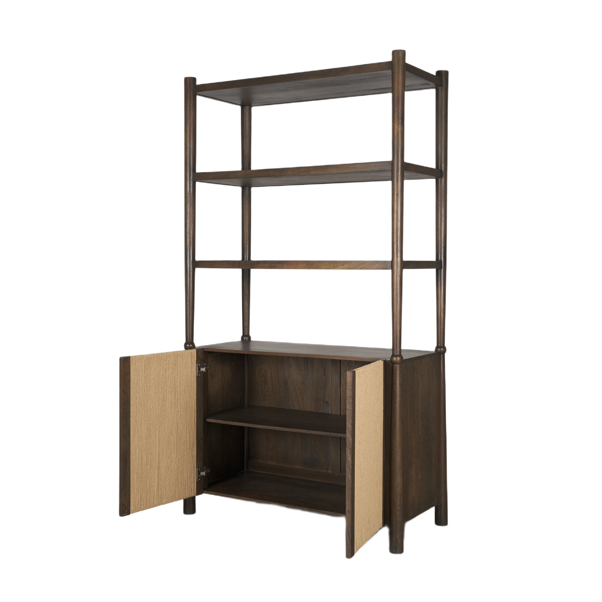 Bondi 2 Door Open Shelving Unit-6