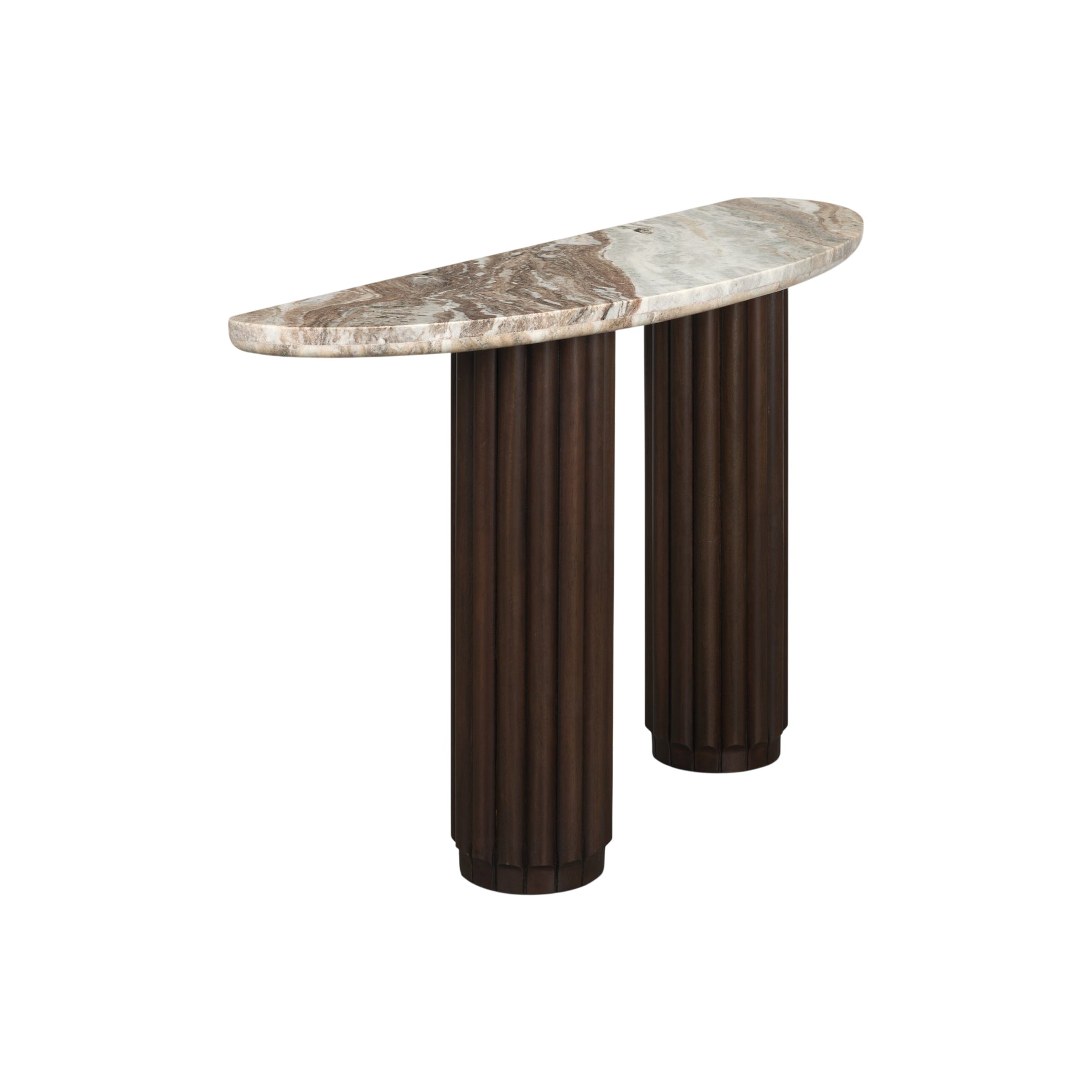 Marbrello Half Moon Top Console Table-4