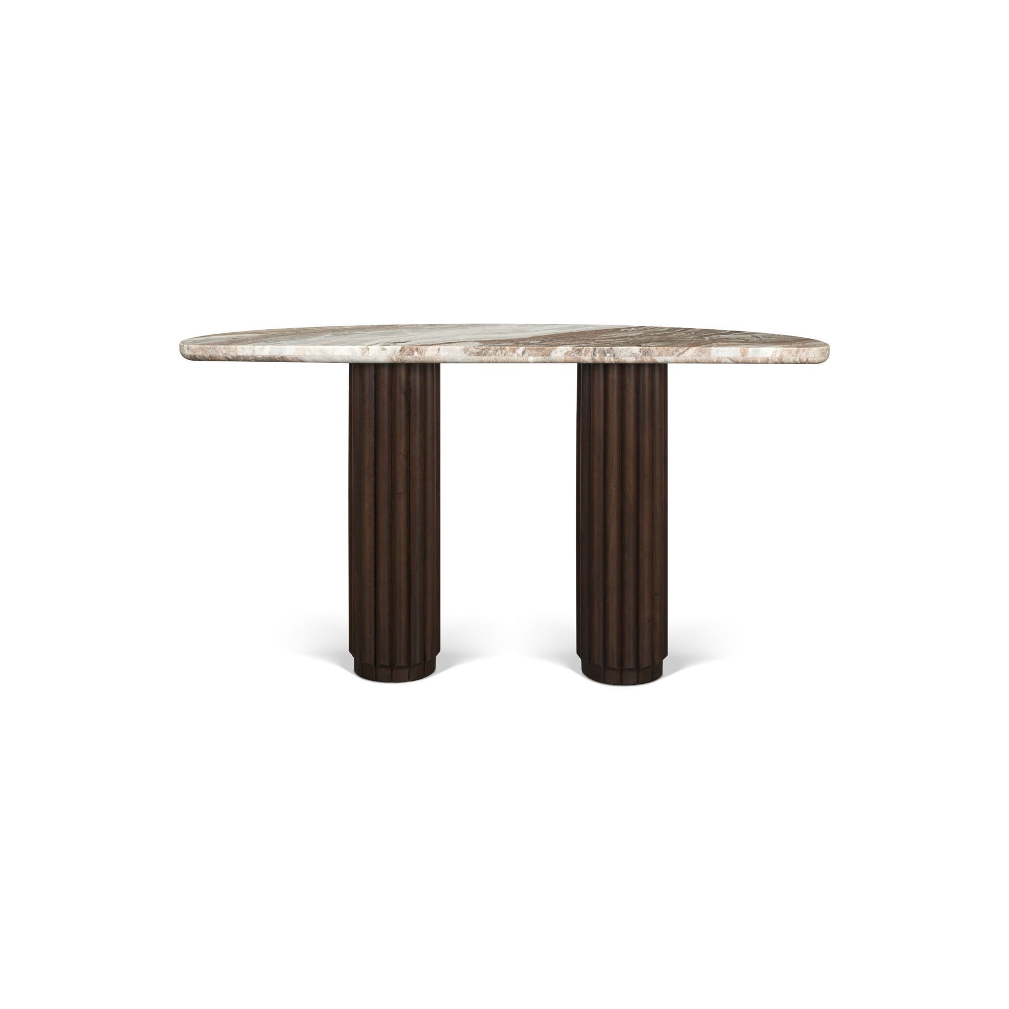Marbrello Half Moon Top Console Table-5
