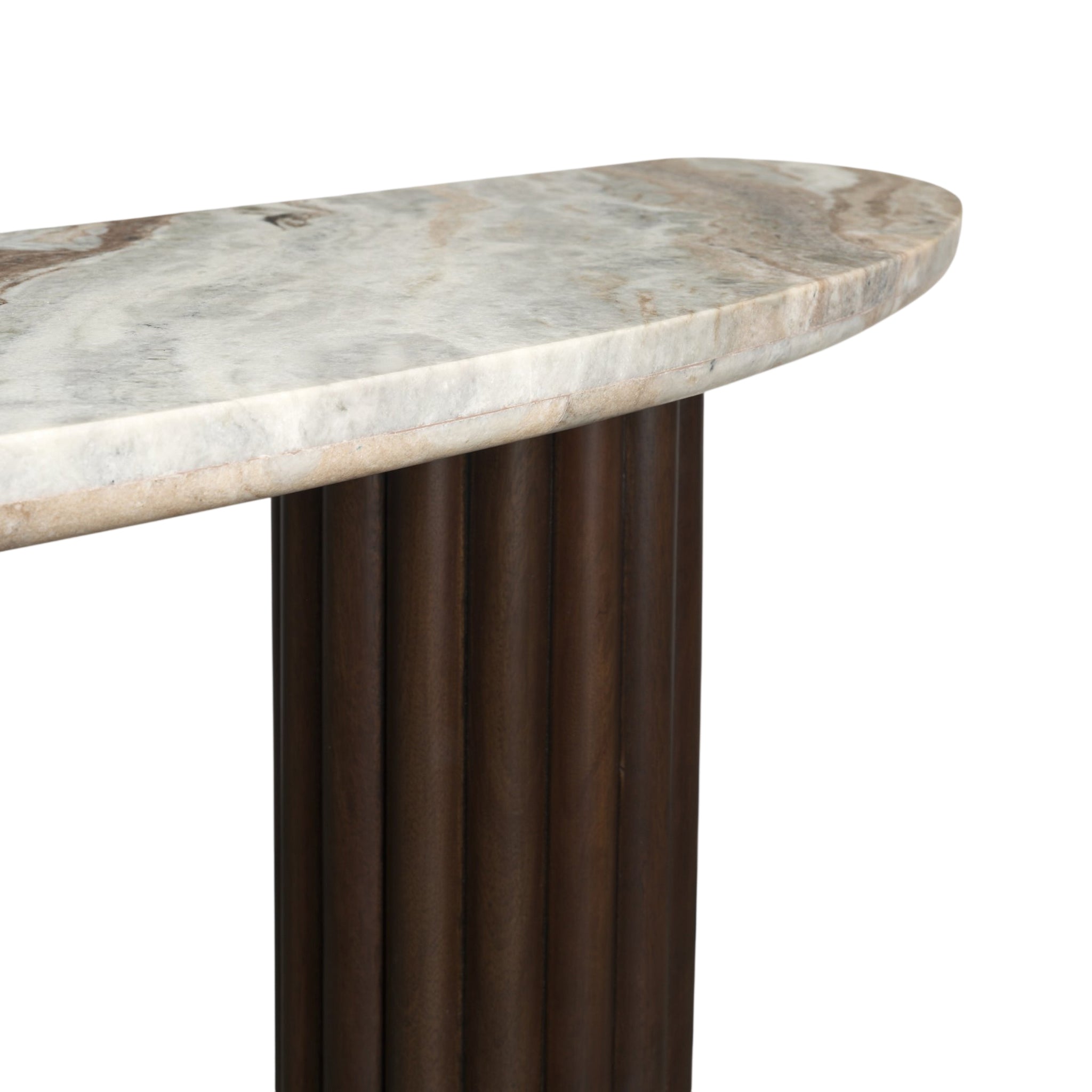 Marbrello Half Moon Top Console Table-8