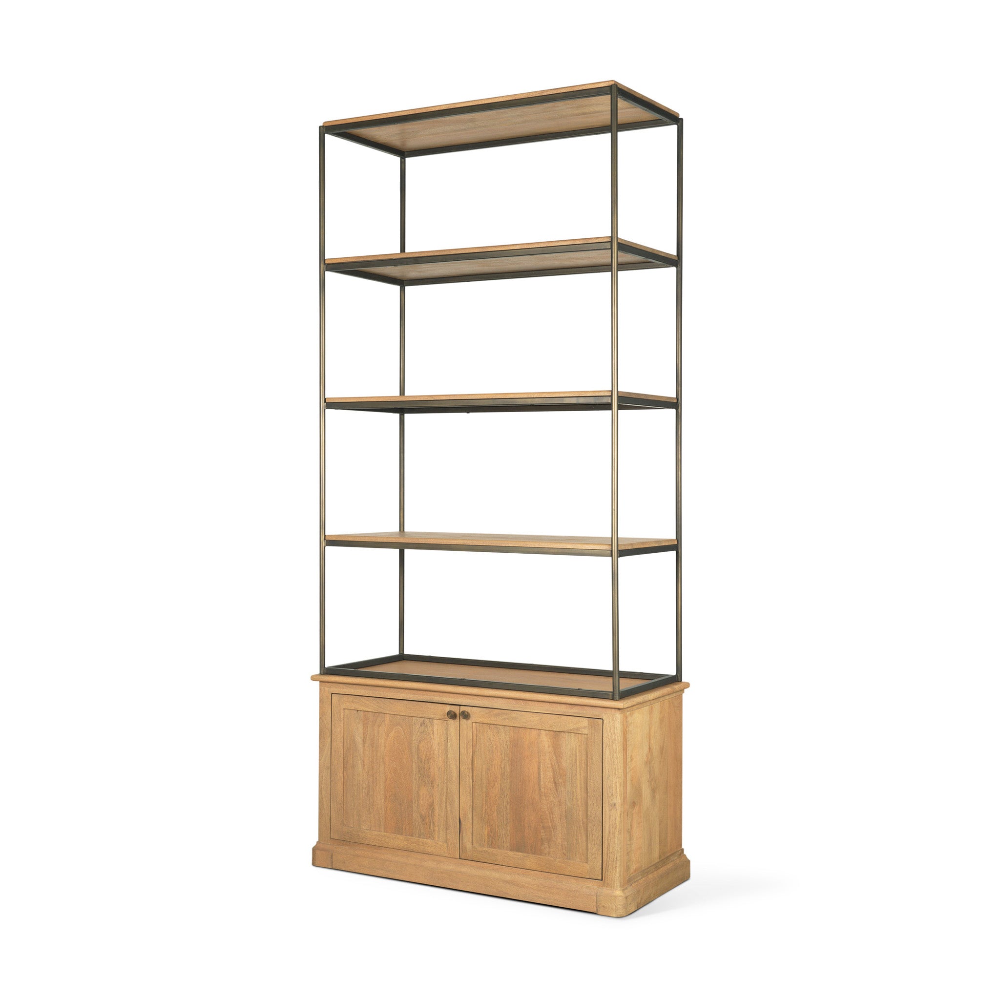 Baron 2-Door Open Shelving Unit-3