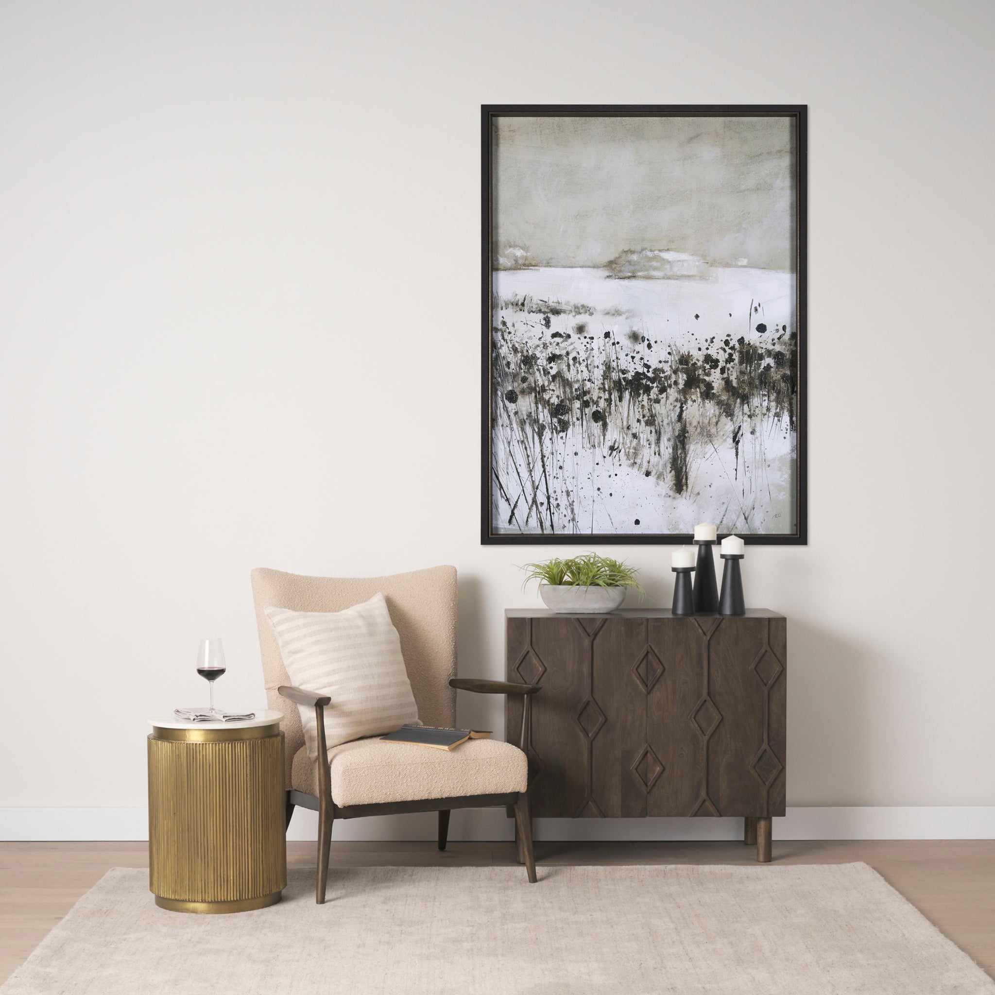 Satima Round Fluted Accent Table-2