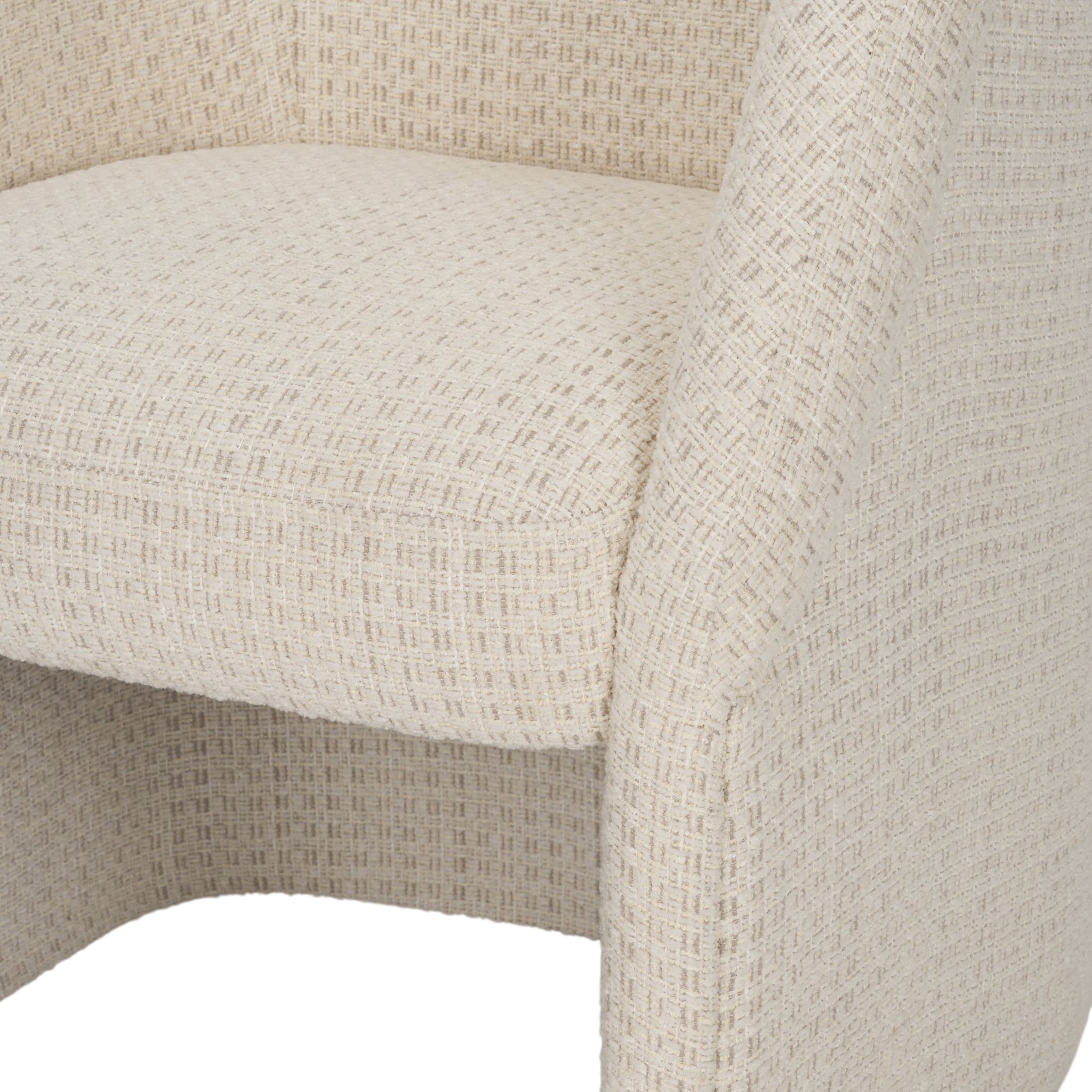 Curtis Half-Moon Base Dining Armchair-10