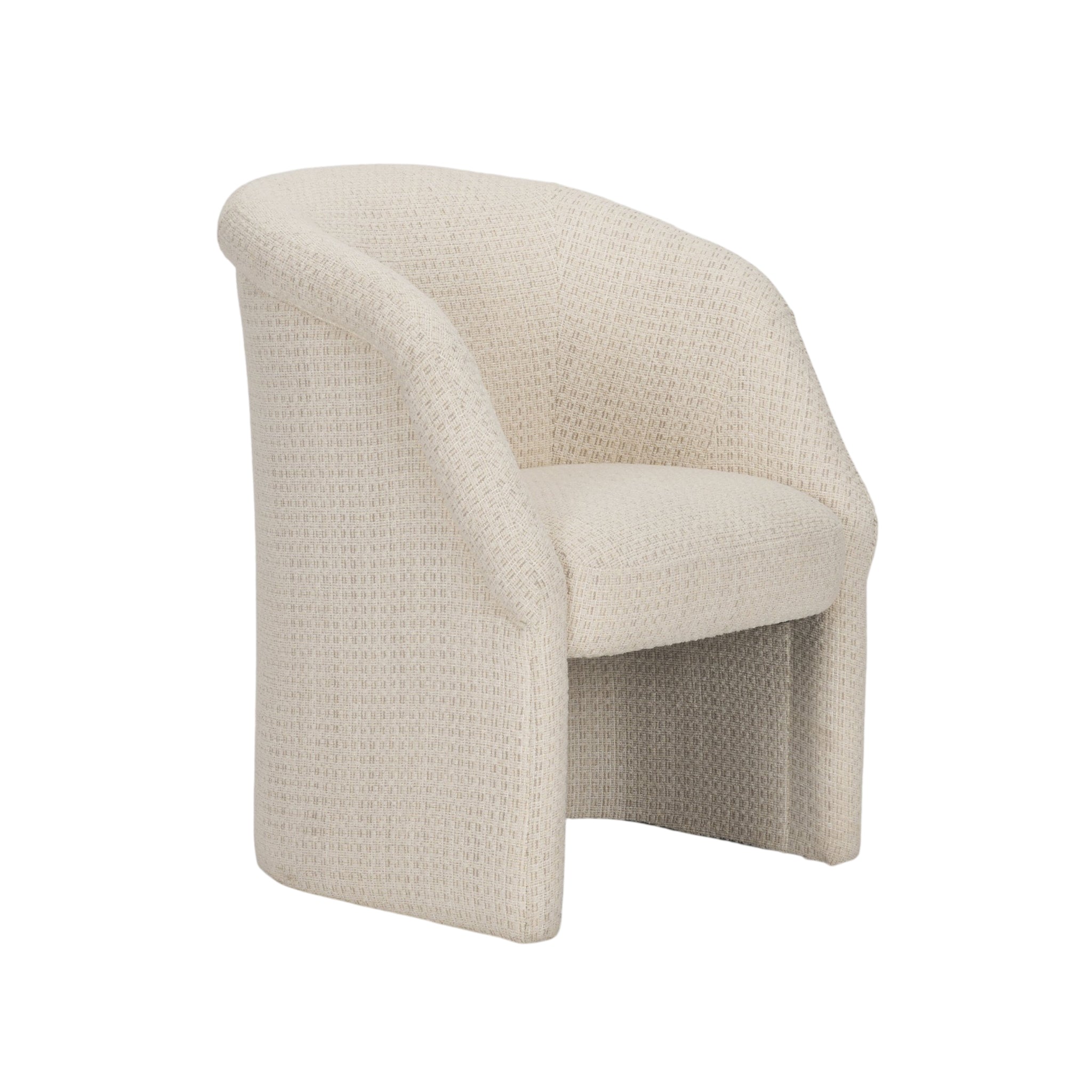 Curtis Half-Moon Base Dining Armchair-5