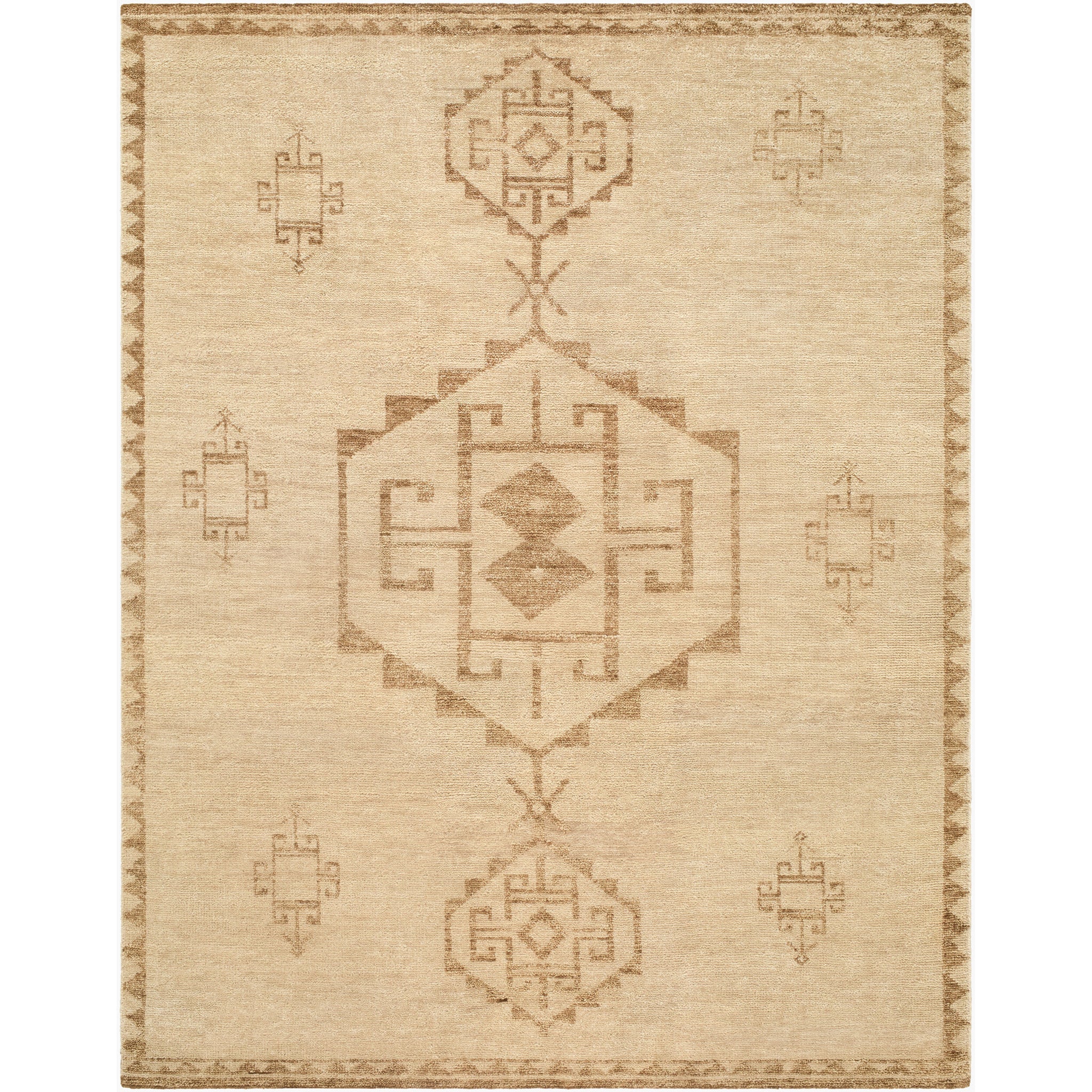 Alara Wool Rug in Beige-1
