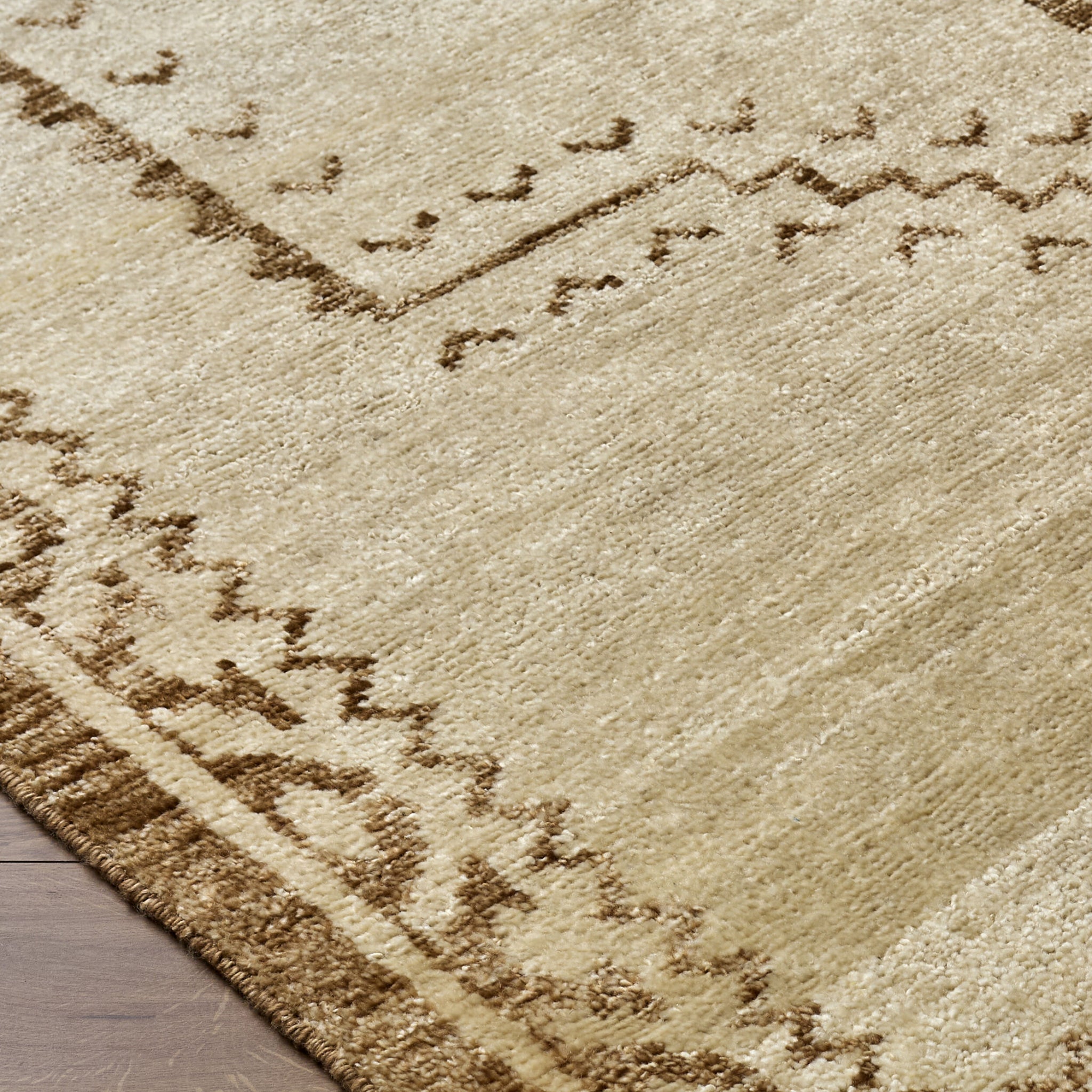 Alara Wool Rug in Ivory-2