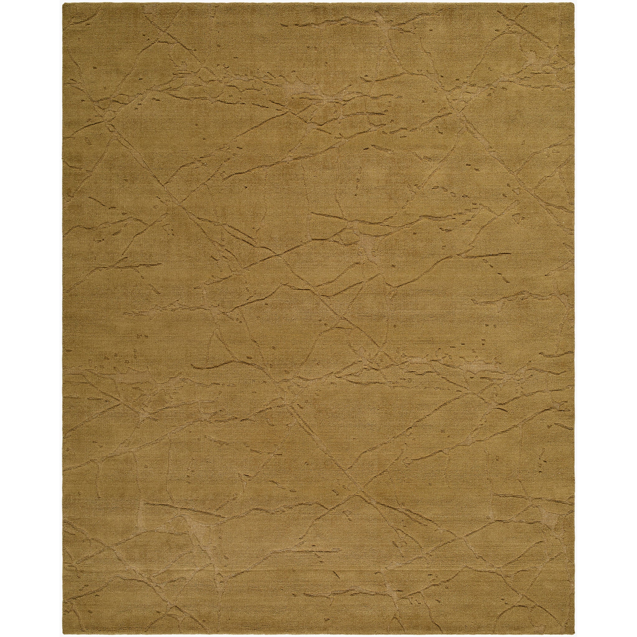 Arbora Wool Rug in Ochre-1