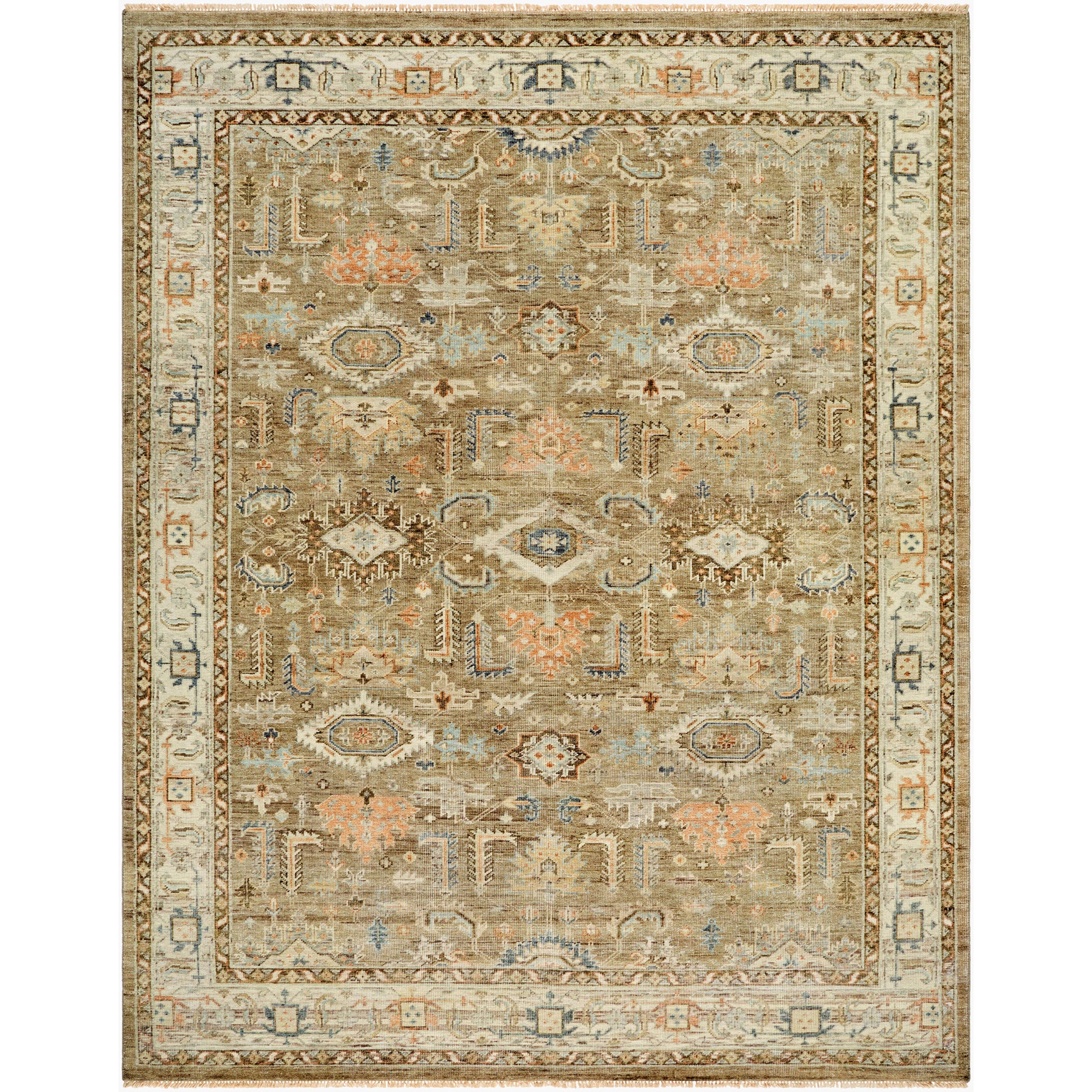 Bijar Wool Rug in Taupe-1