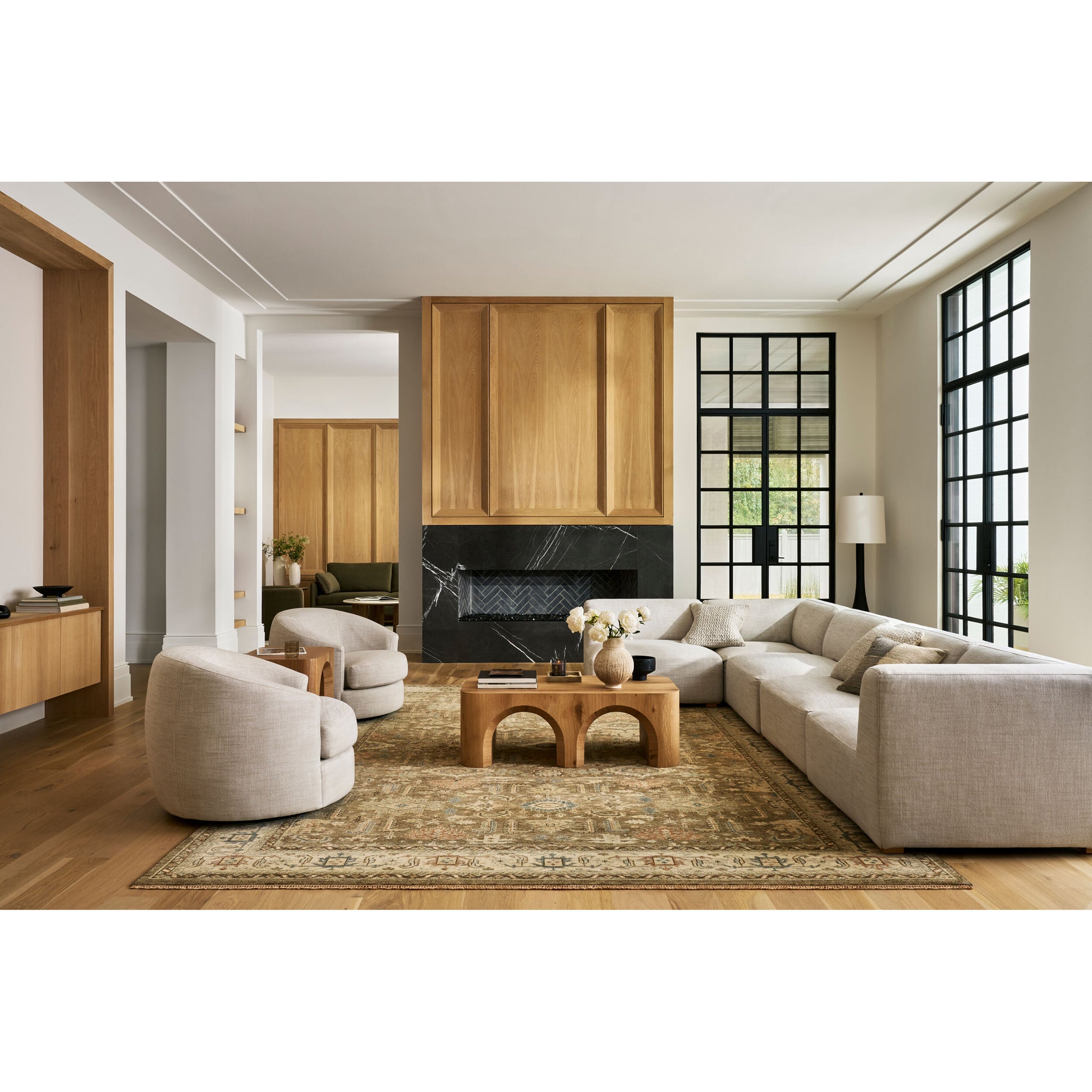 Bijar Wool Rug in Taupe-2