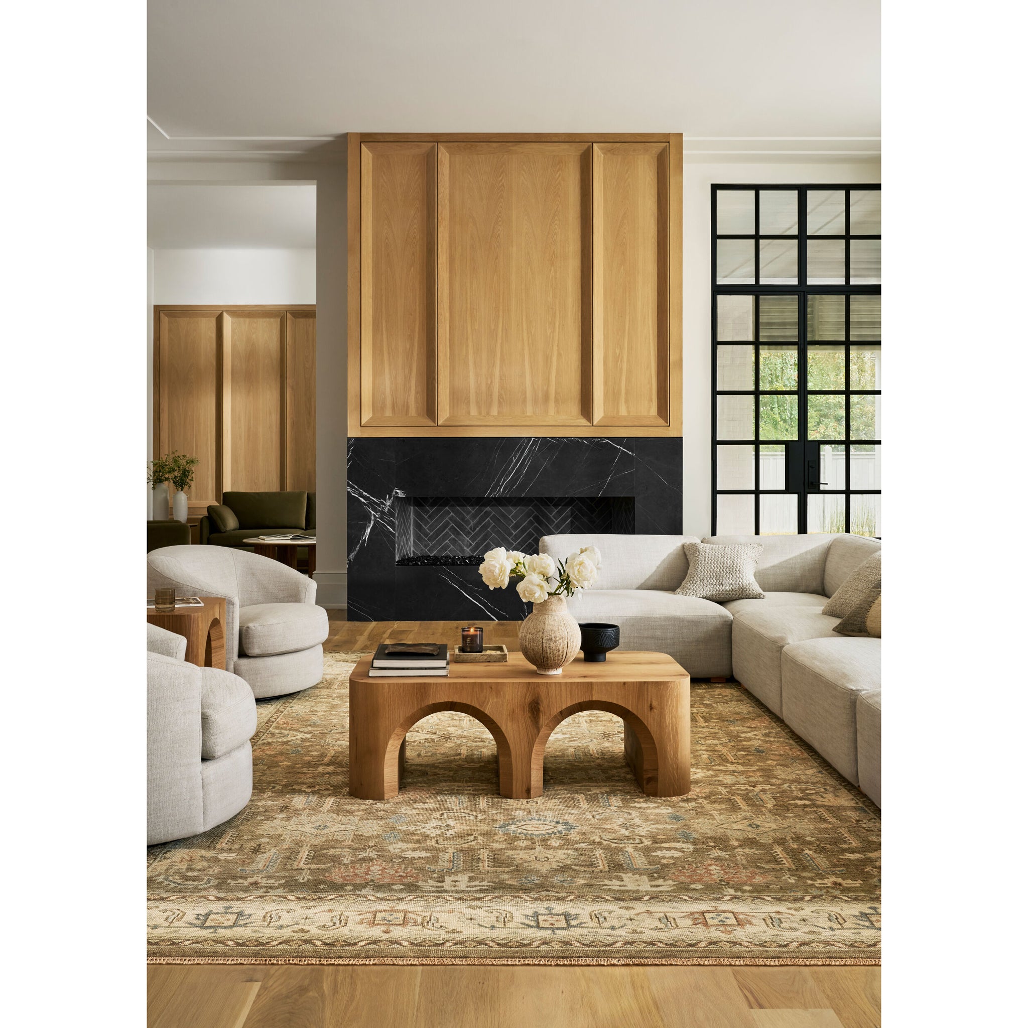 Bijar Wool Rug in Taupe-3
