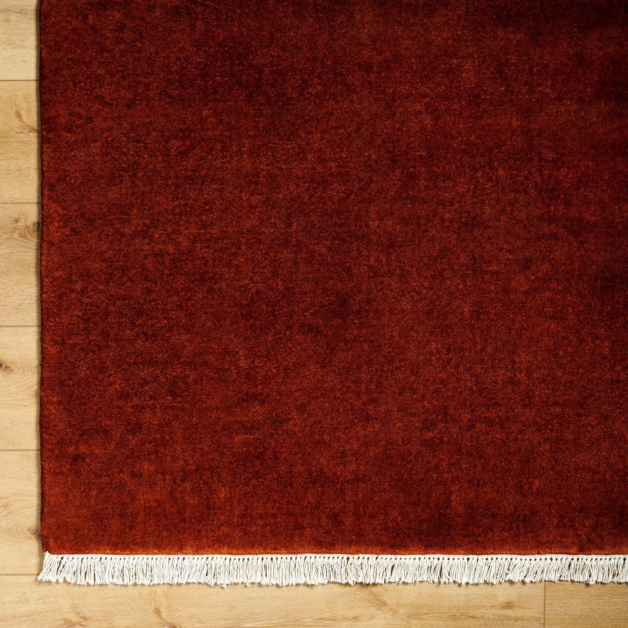 Evergreen Wool Rug in Burnt Sienna 5