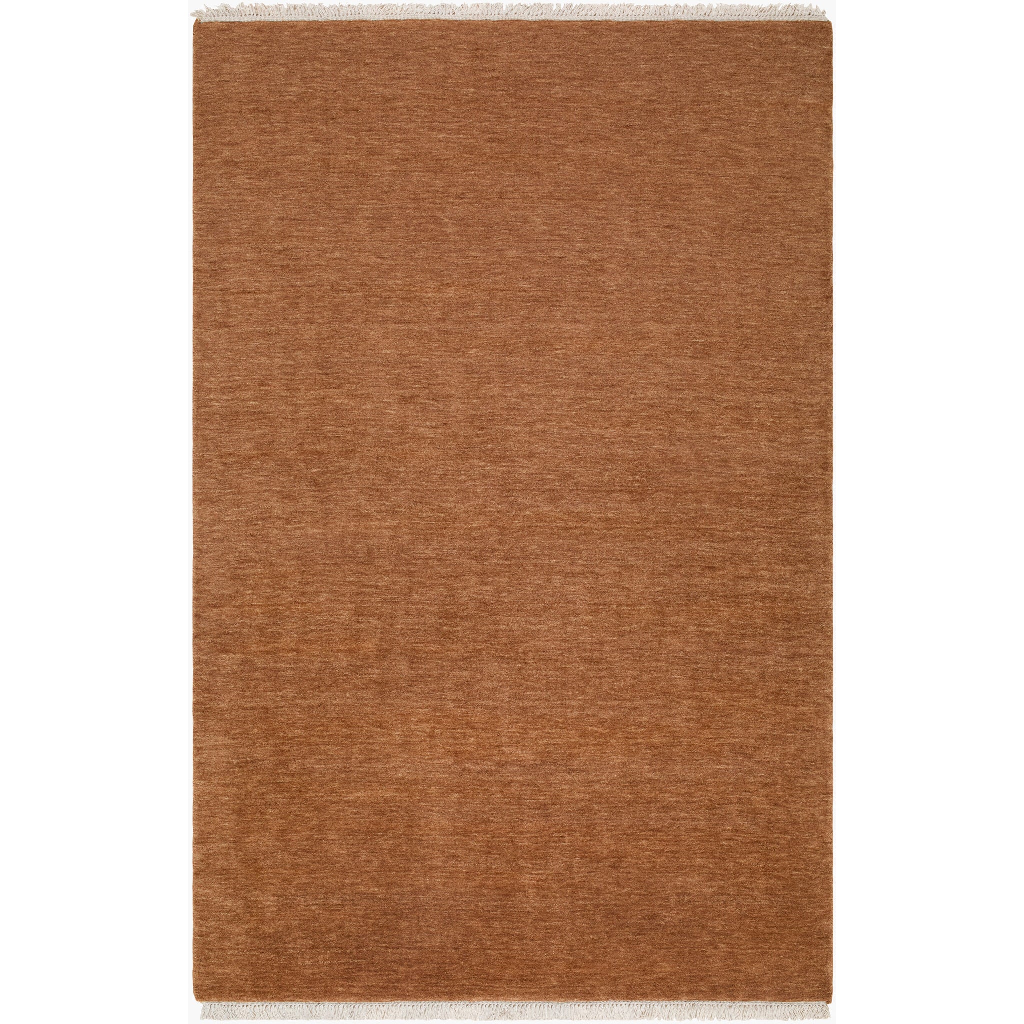 Evergreen Wool Rug in Terracotta