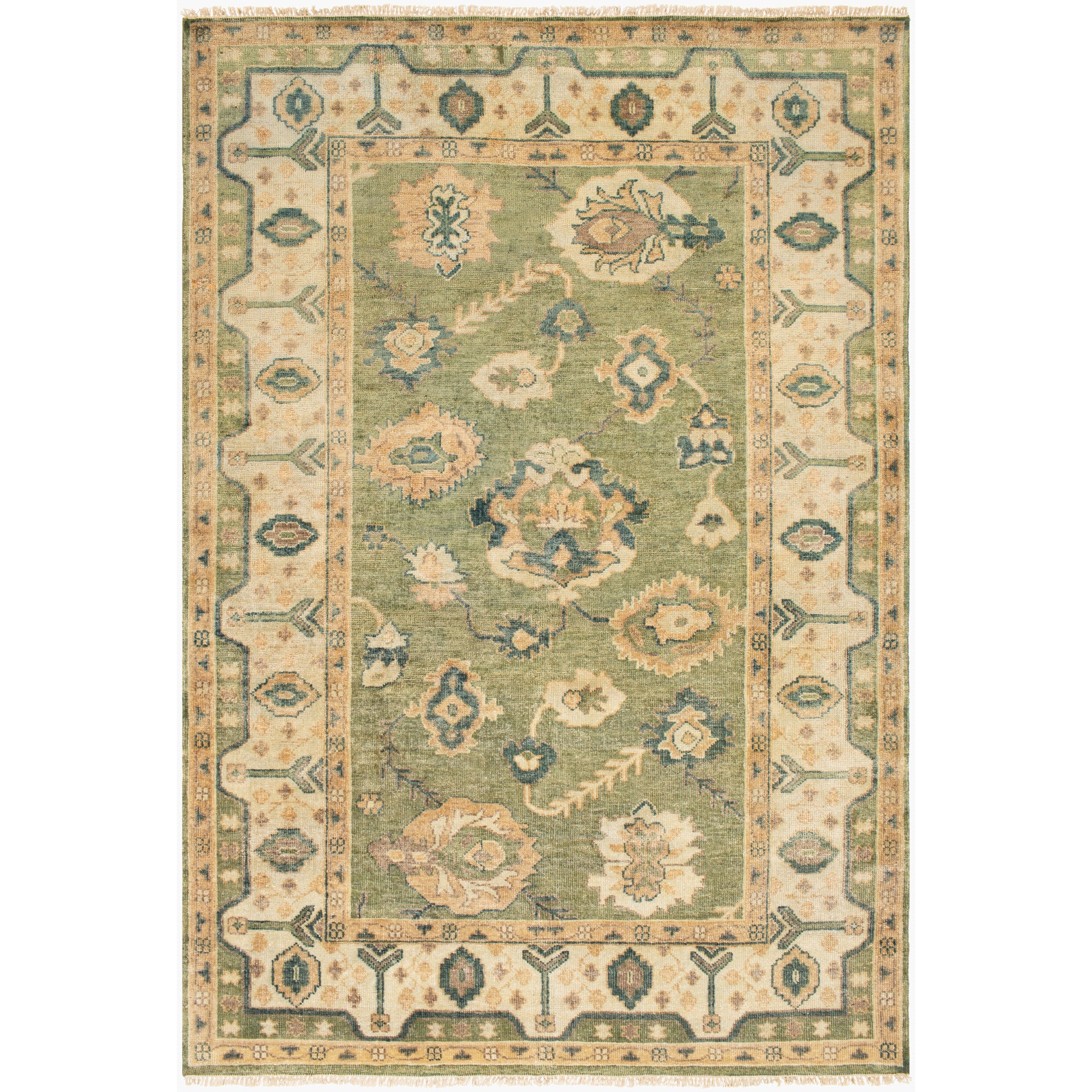 Hillcrest Wool Rug in Dusty Sage-1